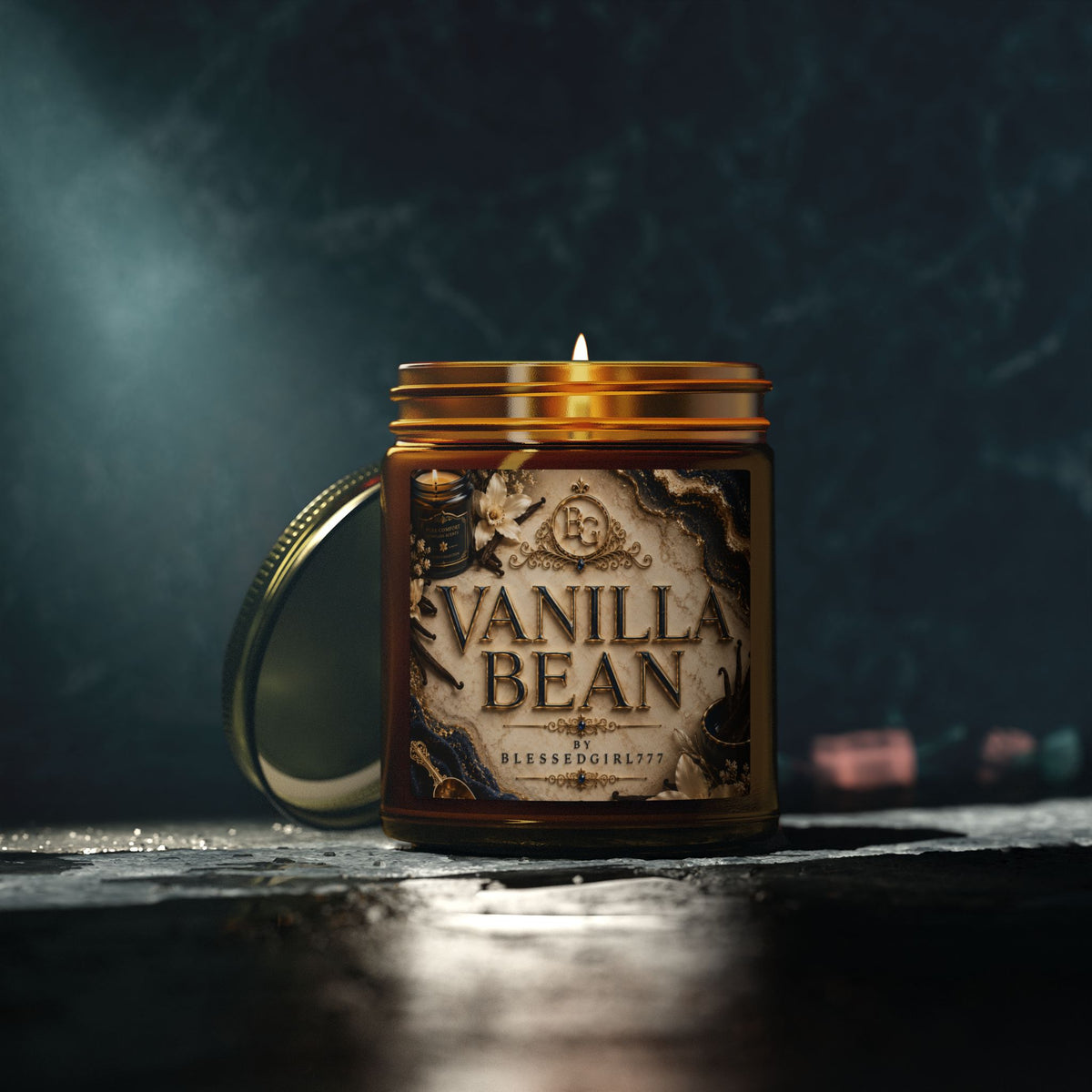 Vanilla Bean Coconut-Apricot Wax Candle (4oz & 9oz)