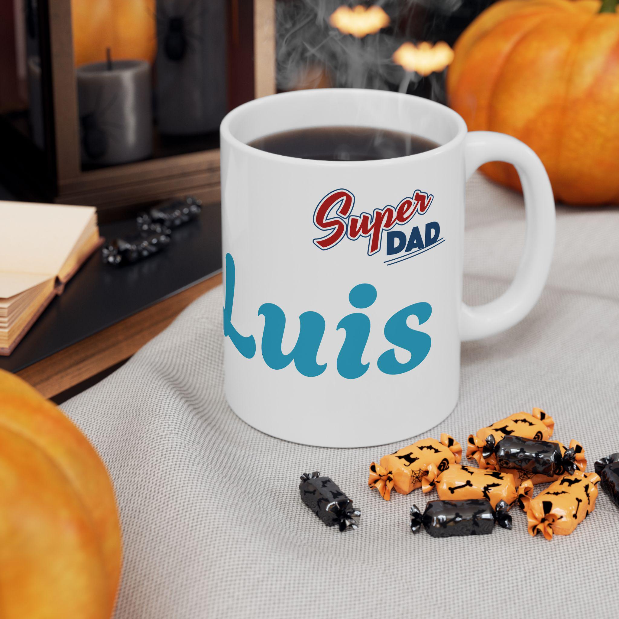 Best Dad Ever Coffee Mug | Personalized Father's Day Gift, Birthday Present for Dad, Classic Ceramic Cup