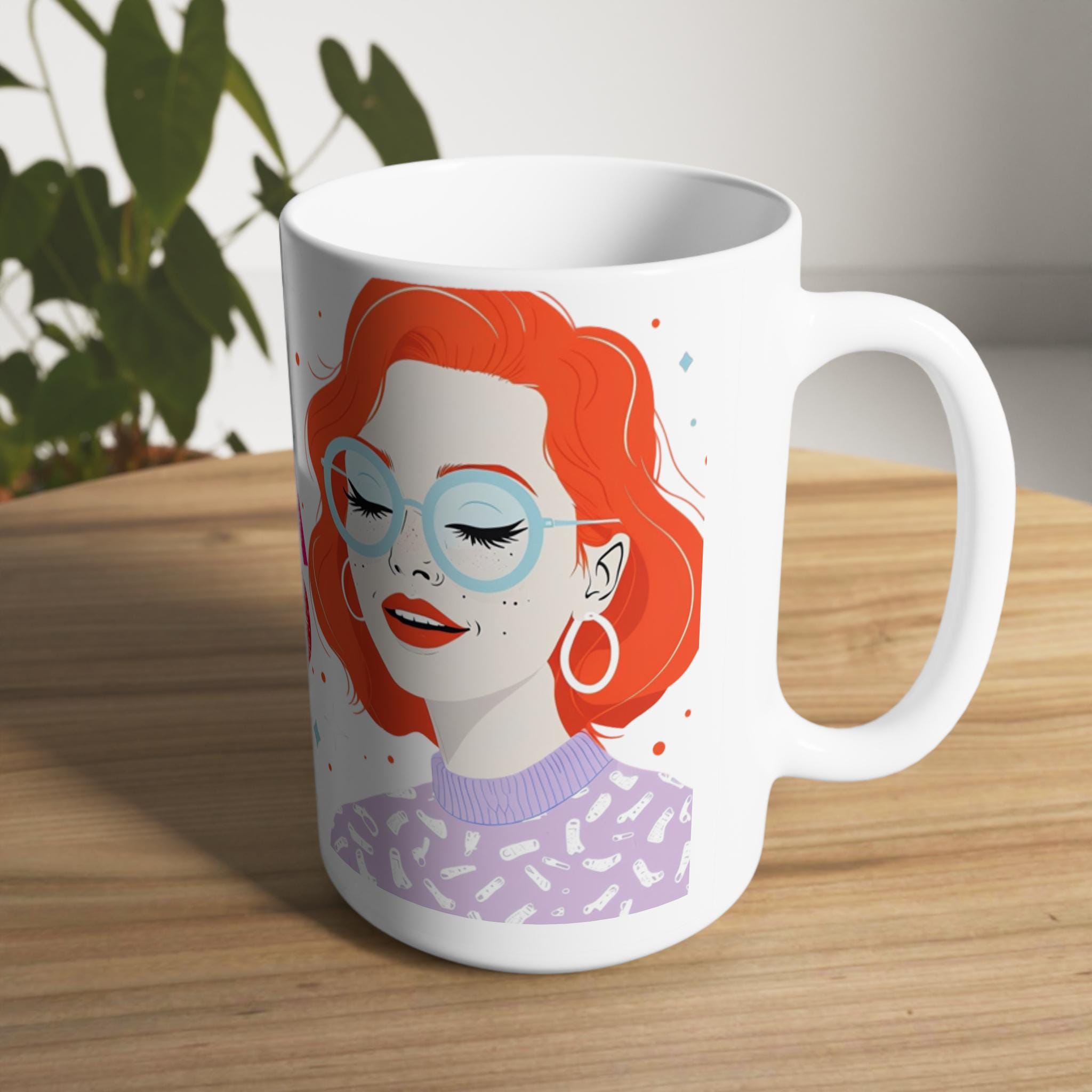 Just a Girl Pink Coffee Mug | Cute Coquette Aesthetic Cup, Girly Gift for Her, Soft Girl Vibes, 11oz & 15oz