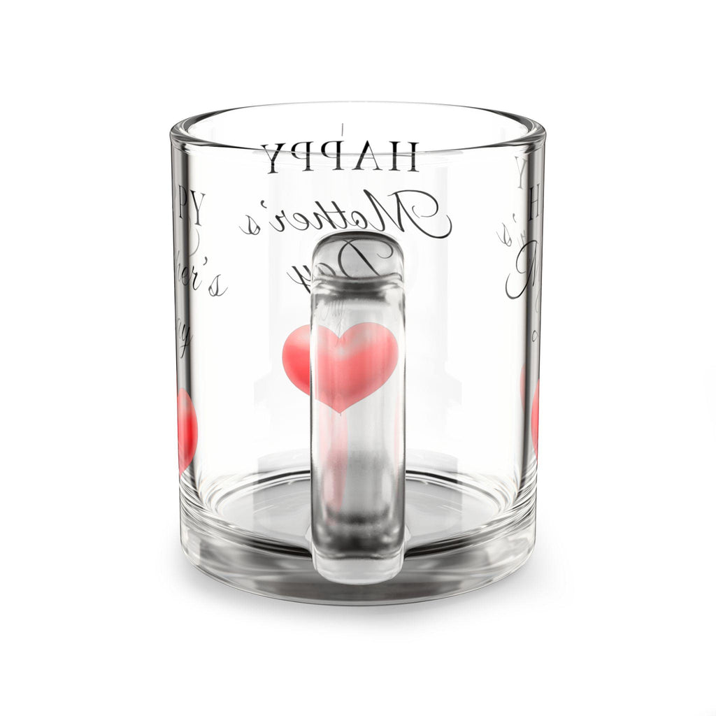 Taza de Vidrio Día de las Madres - Regalo Sentimental para Mamá, Glass Mug Estética con Flores, Regalo para Abuela, Mother’s Day Coffee Cup