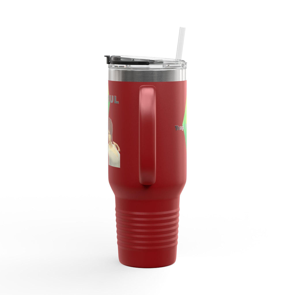 Personalized Sims Themed 40oz Insulated Tumbler | Cozy Gamer Gift, Plumbob Design Travel Mug, Custom Text for Sims Fans