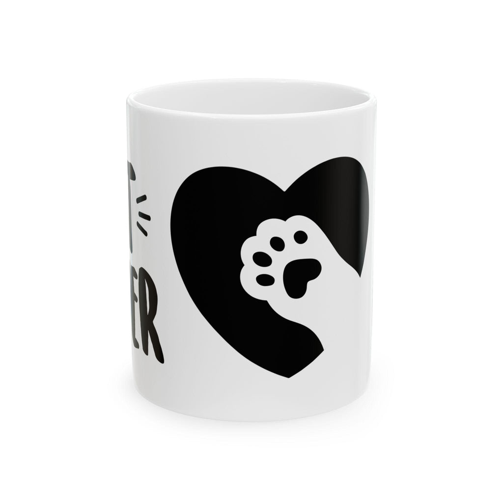 Cat Lover Coffee Mug | Cute Paw Print Design, Perfect Gift for Cat Mom & Cat Dad, 11oz & 15oz