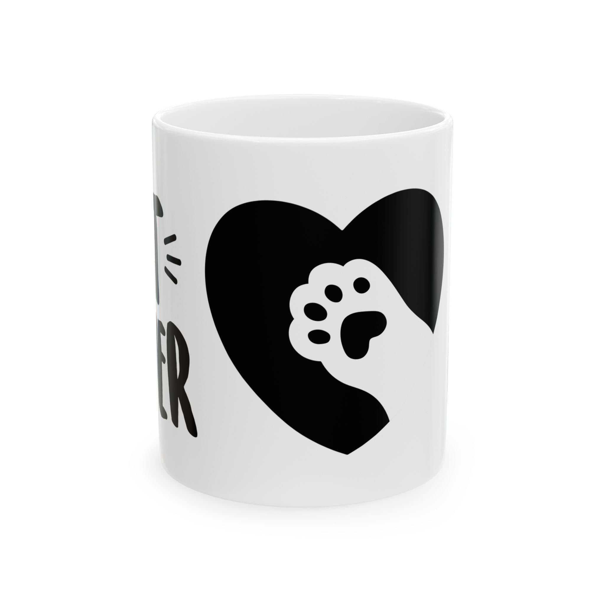 Cat Lover Coffee Mug | Cute Paw Print Design, Perfect Gift for Cat Mom & Cat Dad, 11oz & 15oz