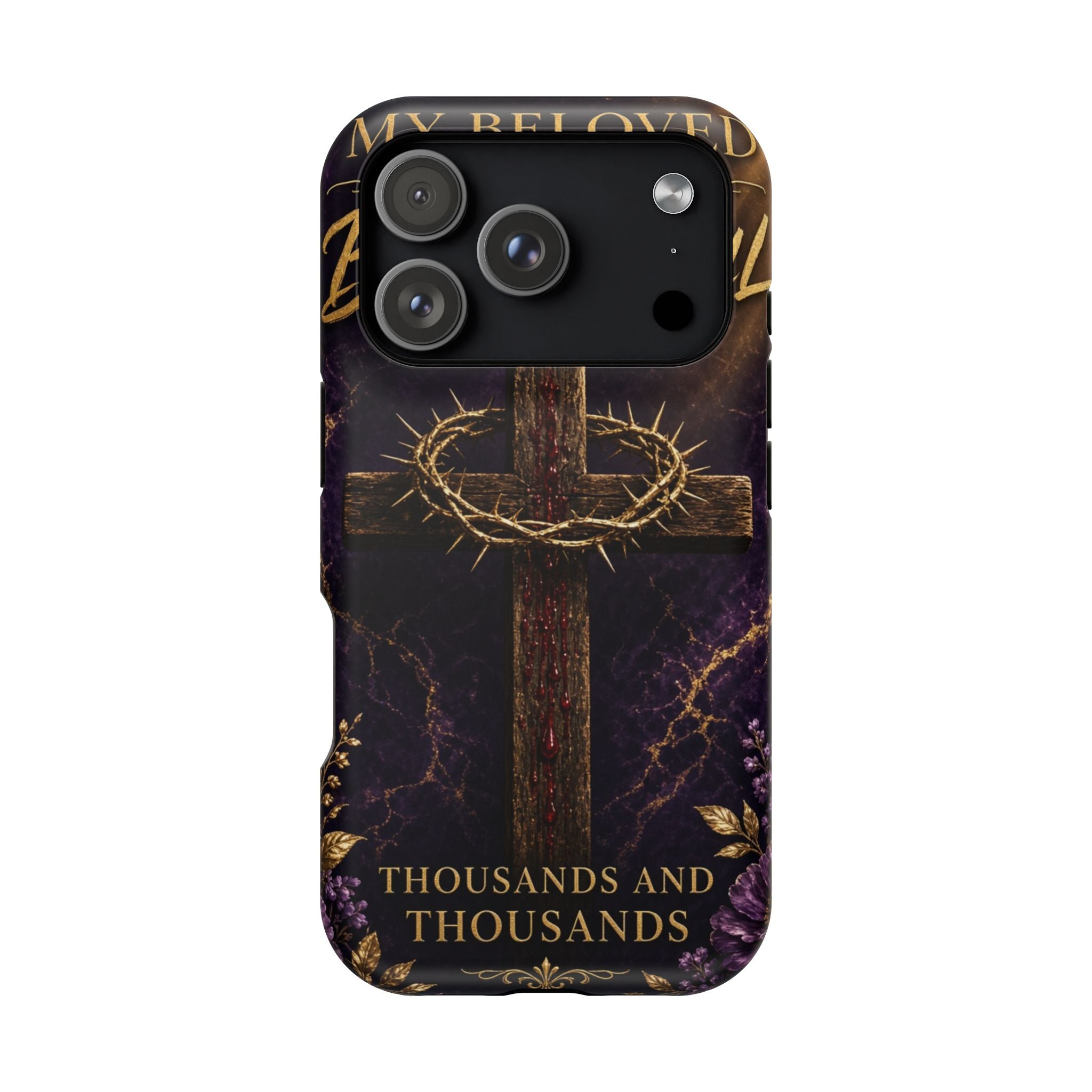 Christian Cross Magnetic Impact-Resistant Phone Case — "Beloved Most Beautiful" Scripture Design