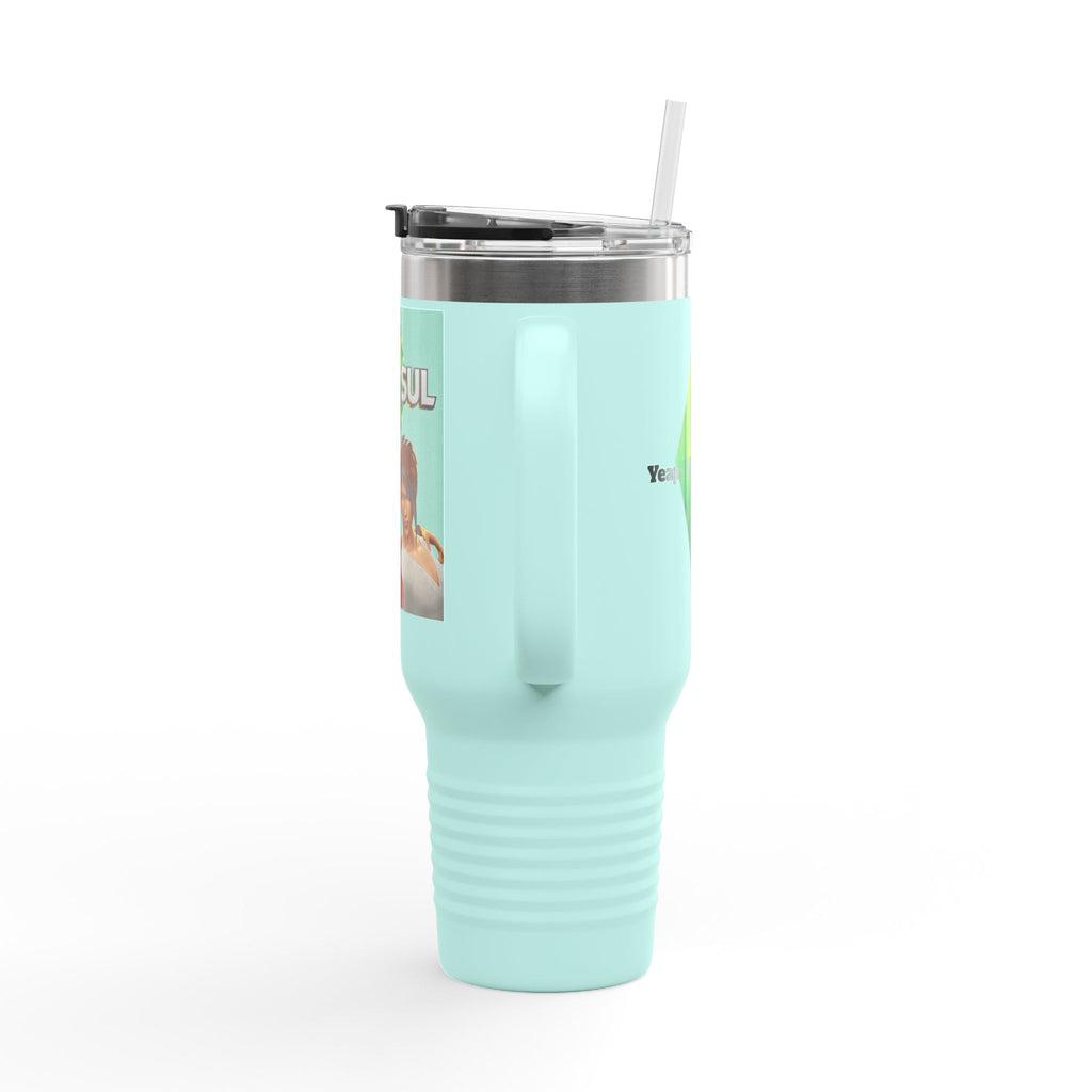 Sims Insulated Travel Mug, 40oz - Cozy & Stylish Gift for Travelers, Coffee Lovers - Large Hot Beverage Container, Thermal Cup, Portable Tea