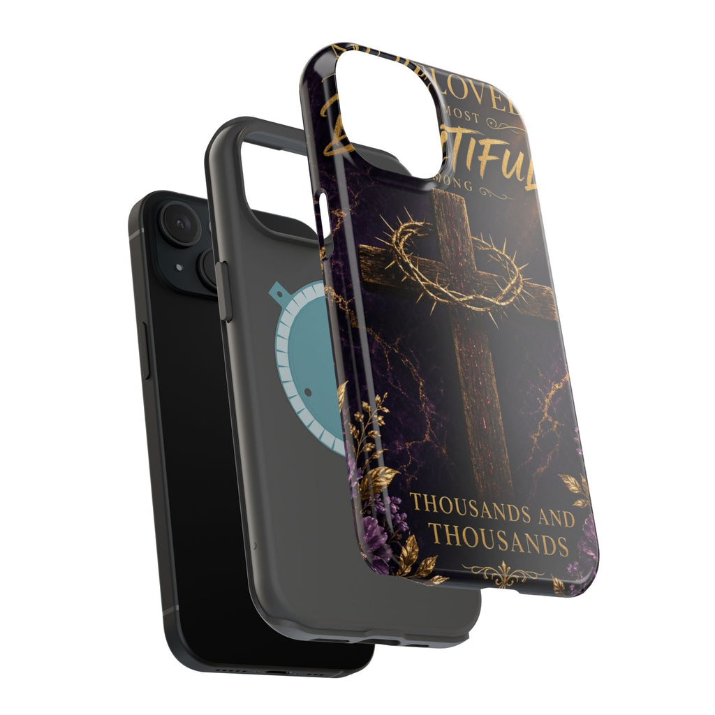 Christian Cross Magnetic Impact-Resistant Phone Case — "Beloved Most Beautiful" Scripture Design