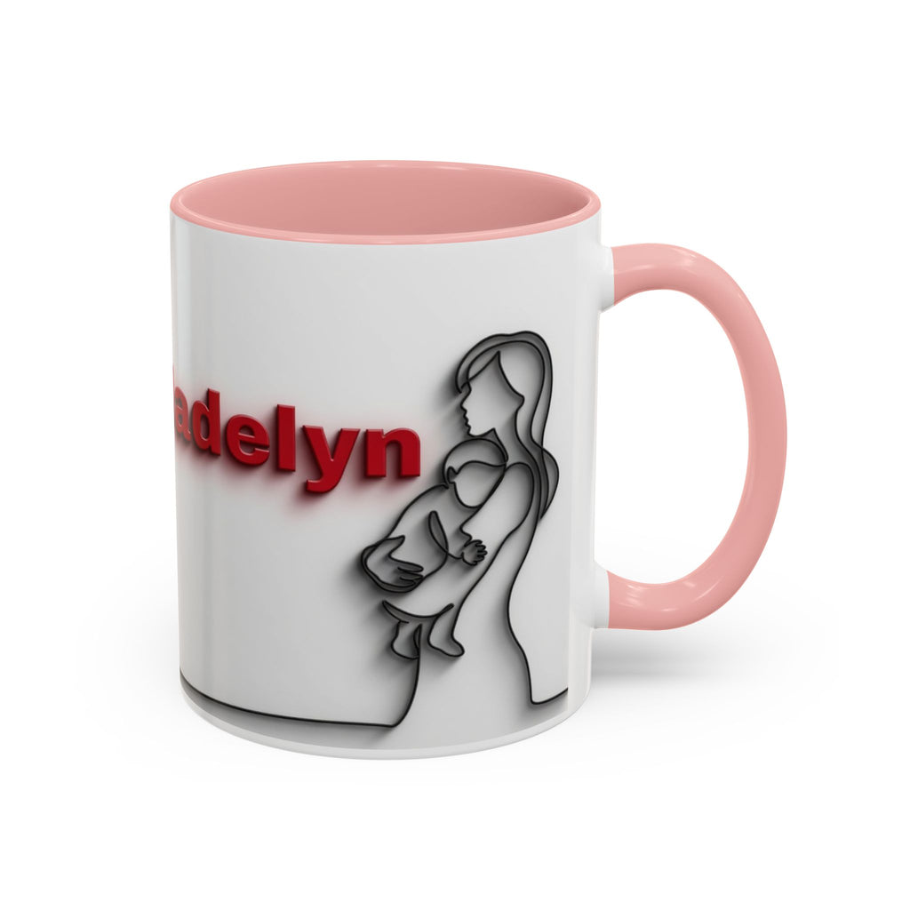 Custom Accent Coffee Mug - Perfect Gift for Moms, Personalized Mug, Valentines Day Gift, Unique Coffee Cup, Mother's Day