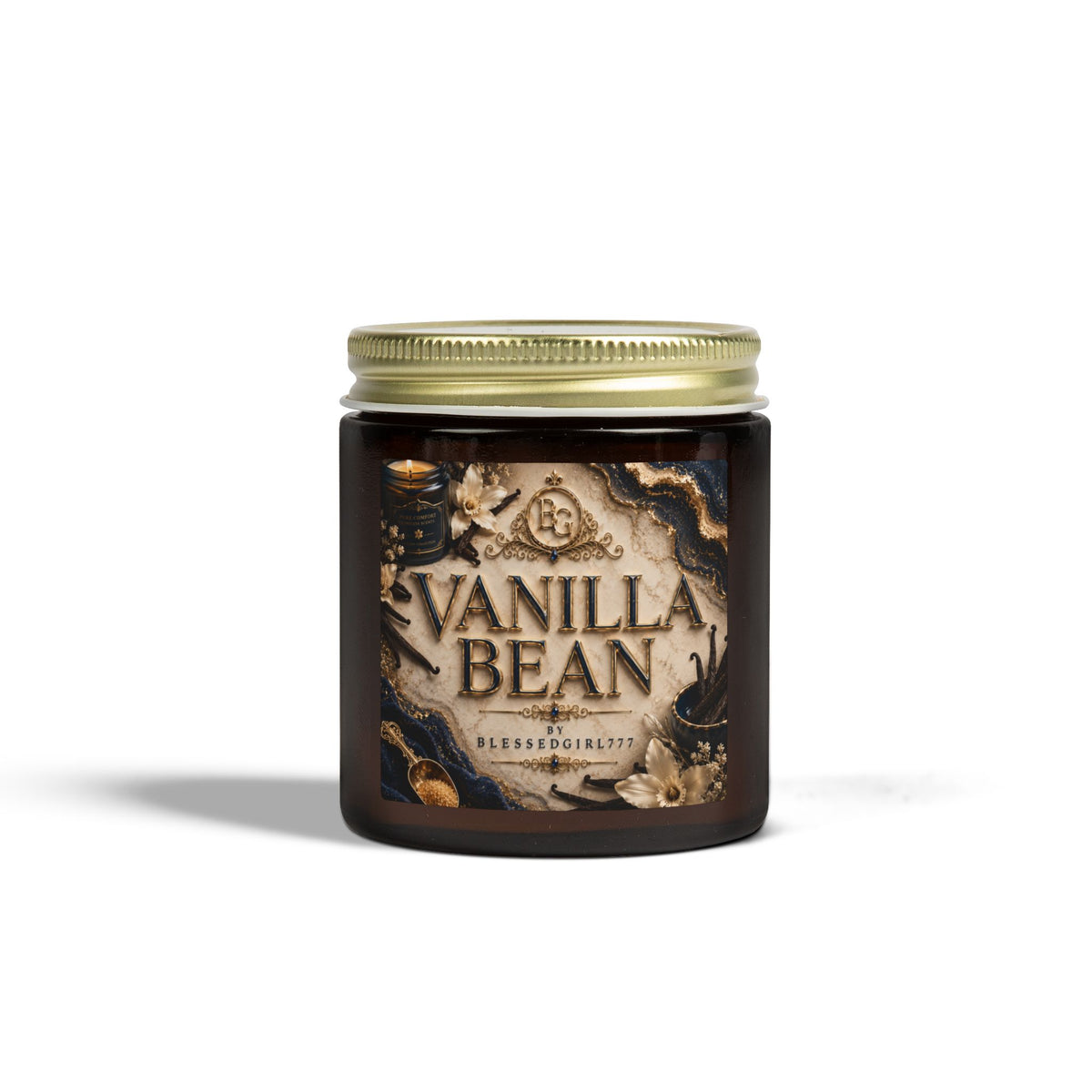 Vanilla Bean Coconut-Apricot Wax Candle (4oz & 9oz)