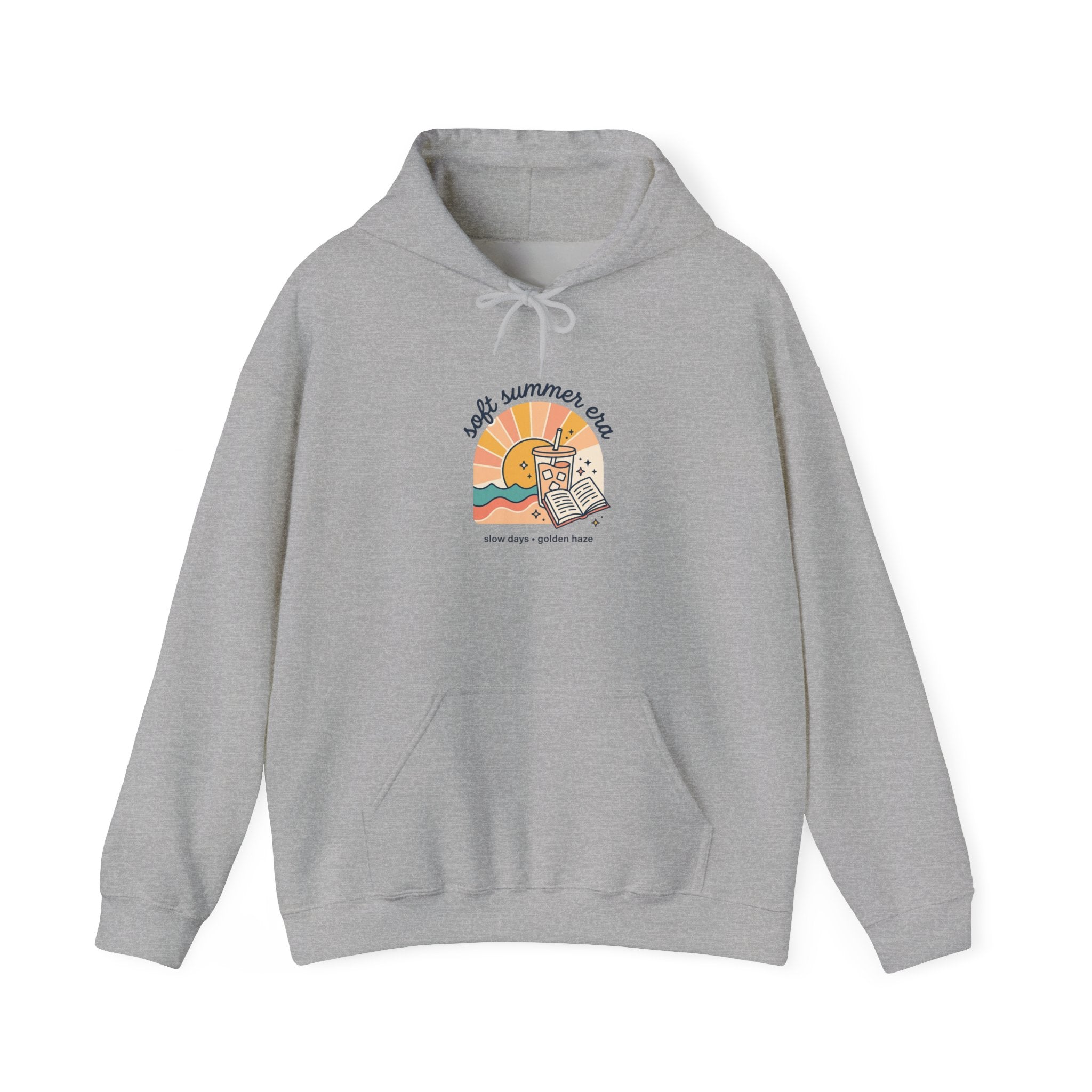 Sunny Retro Beach Scene Hoodie | summer aesthetic, coastal vibes