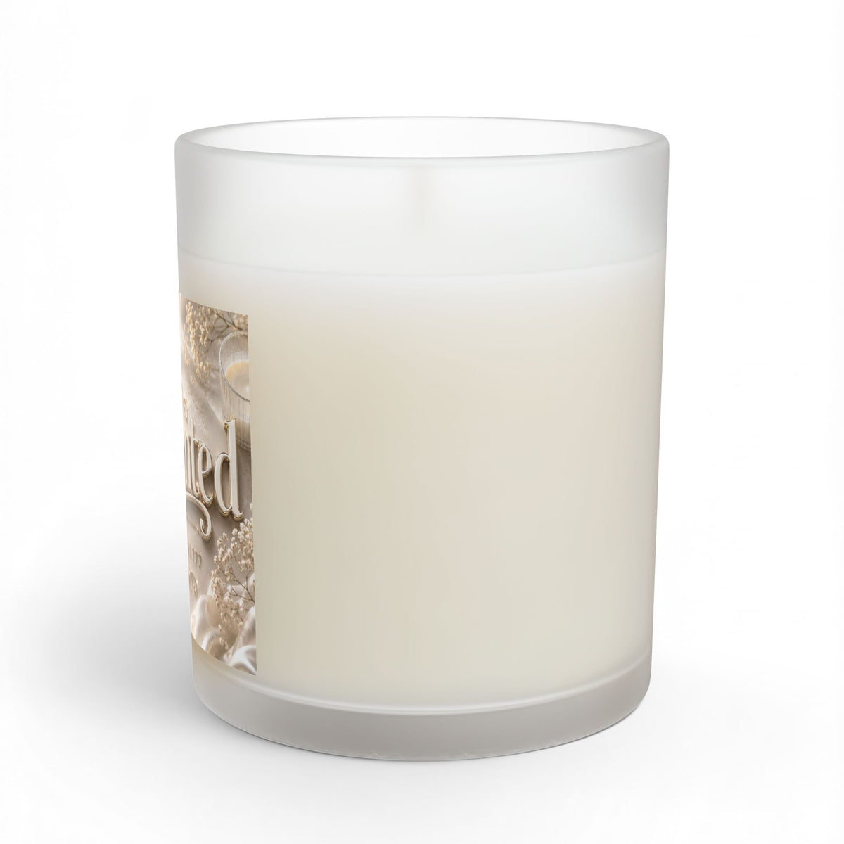 Unscented Glass Candle — 11oz Decorative Candle Jar ("Unscented" Label)