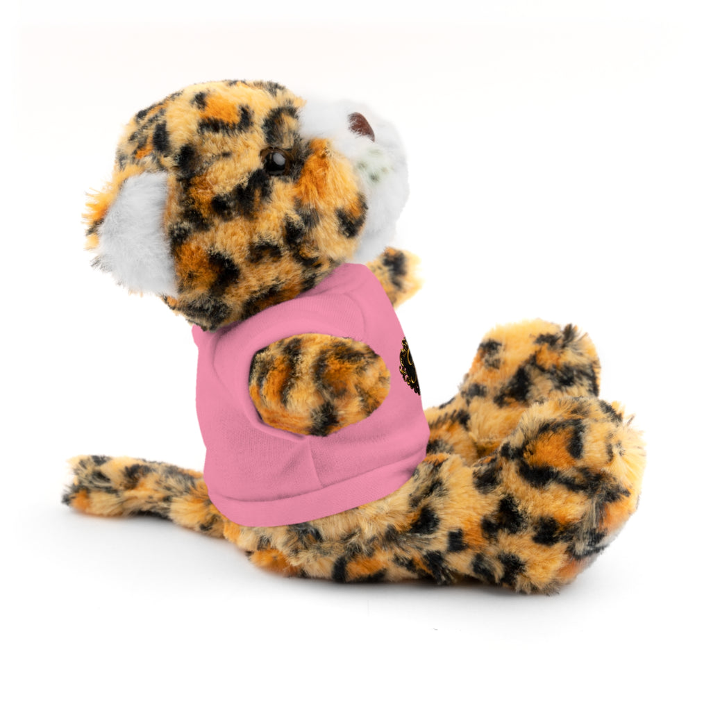 Personalized Teddy Bear with Pink Tee — Custom Name "Francesca" Plush Gift