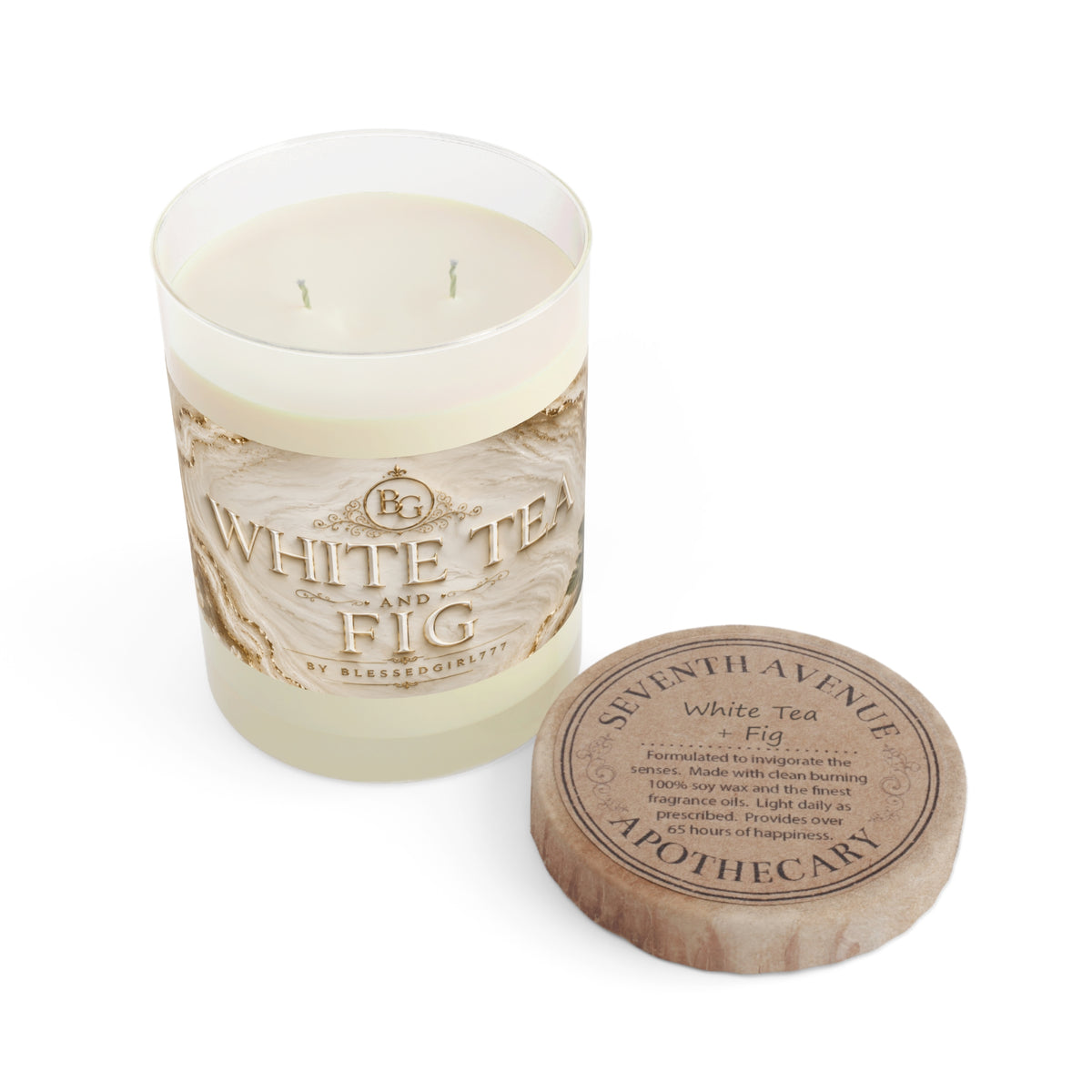 Ocean Mist & Moss 11oz Scented Candle — Coastal Glass Jar