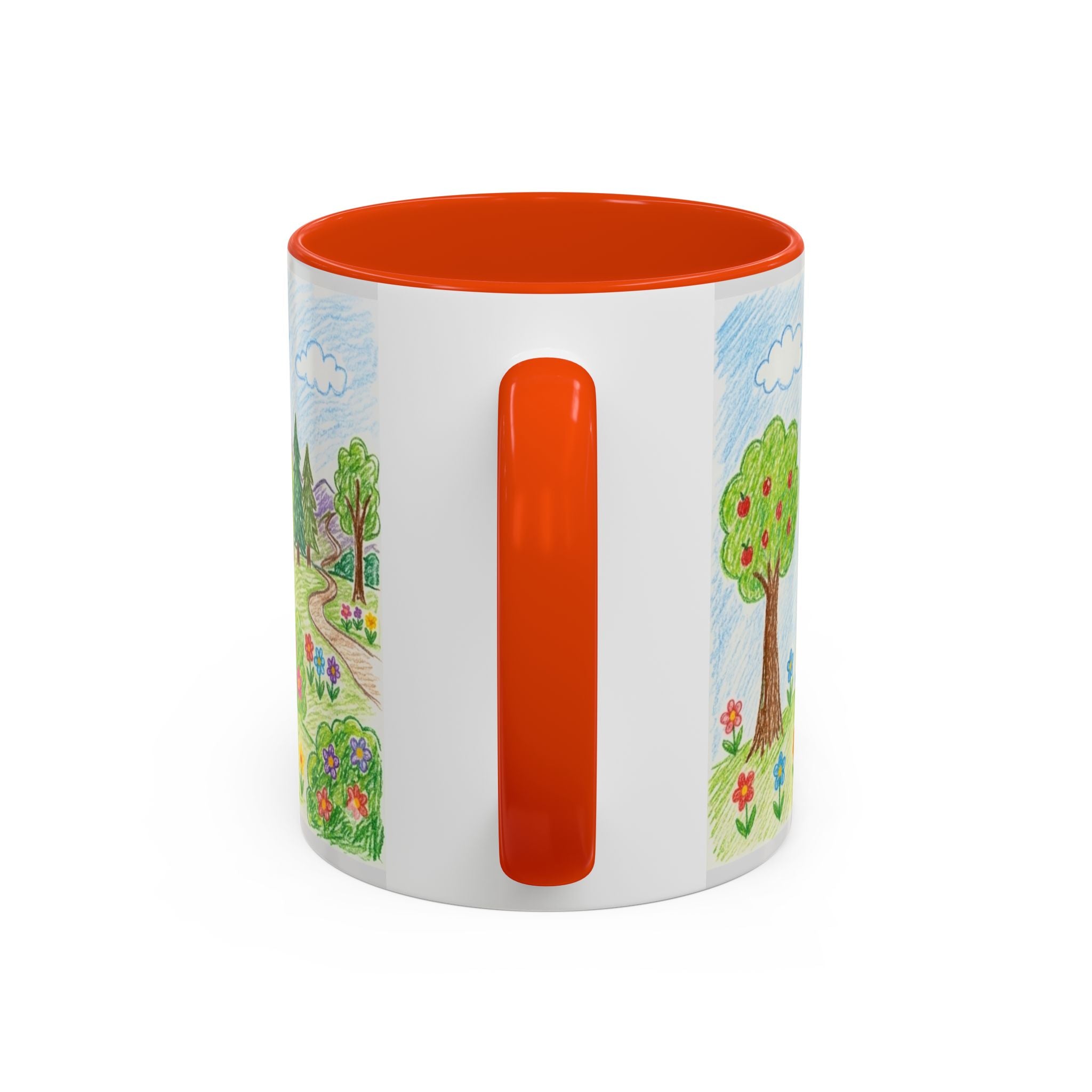 Crayon Family Home Drawing Mug | Colorful Ceramic Coffee Cup