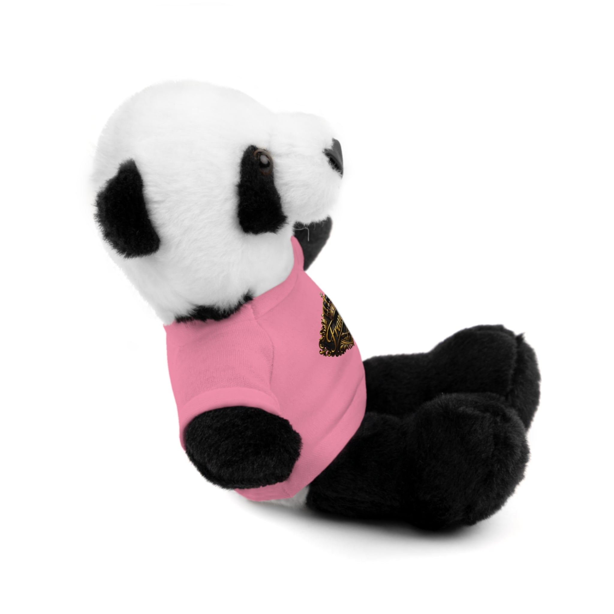Personalized Teddy Bear with Pink Tee — Custom Name "Francesca" Plush Gift