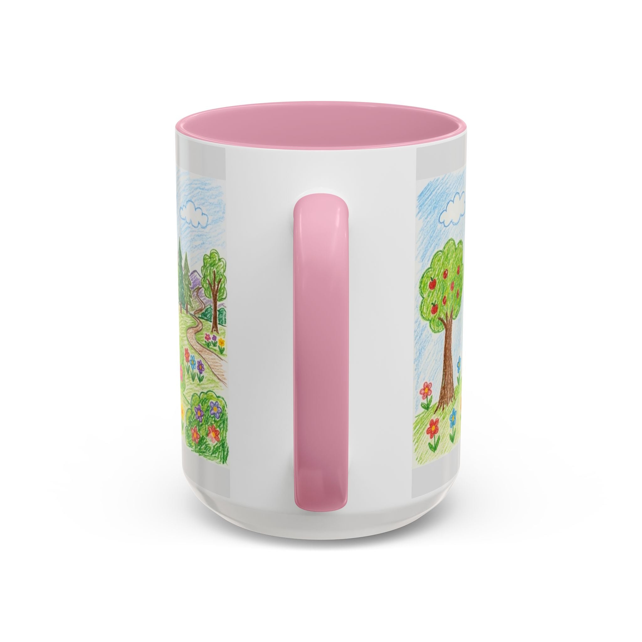 Crayon Family Home Drawing Mug | Colorful Ceramic Coffee Cup