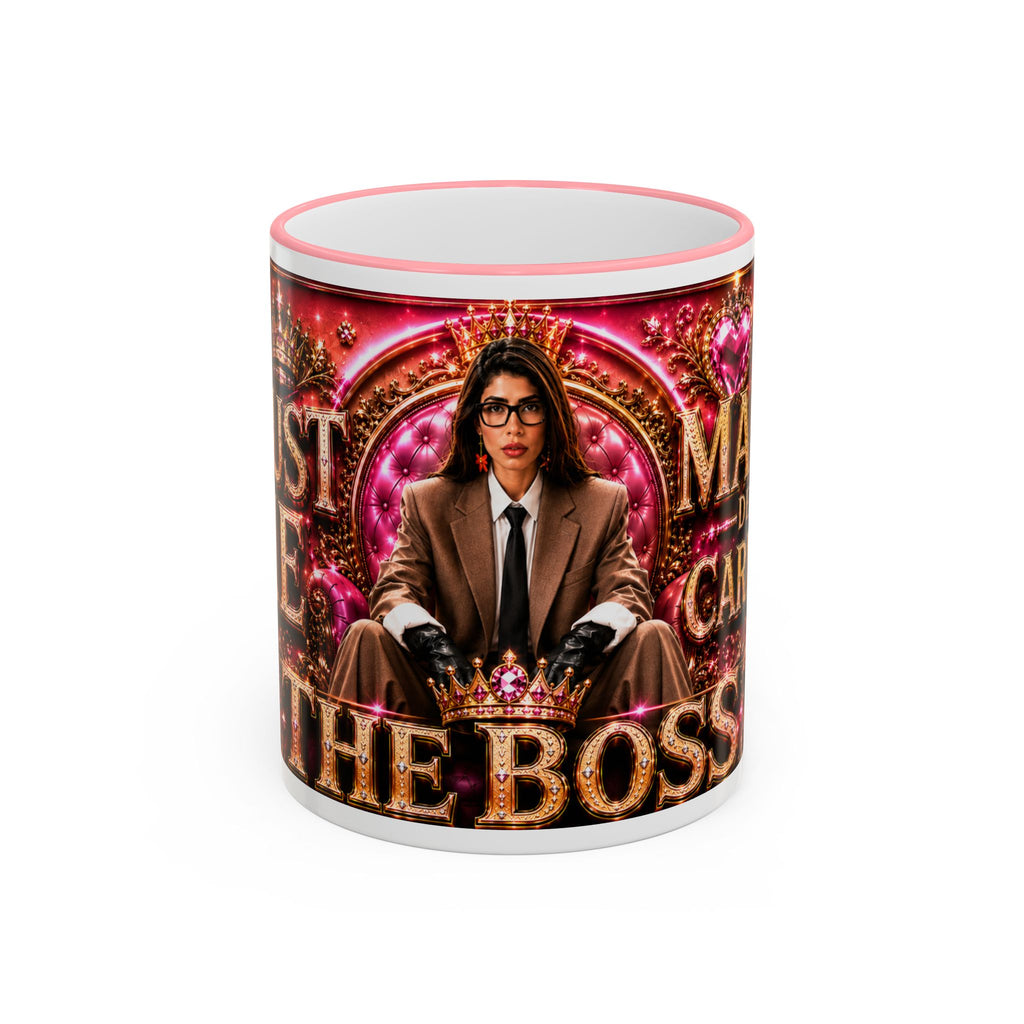 The Boss portrait mug | Accent rim & handle mug