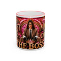 The Boss portrait mug | Accent rim & handle mug
