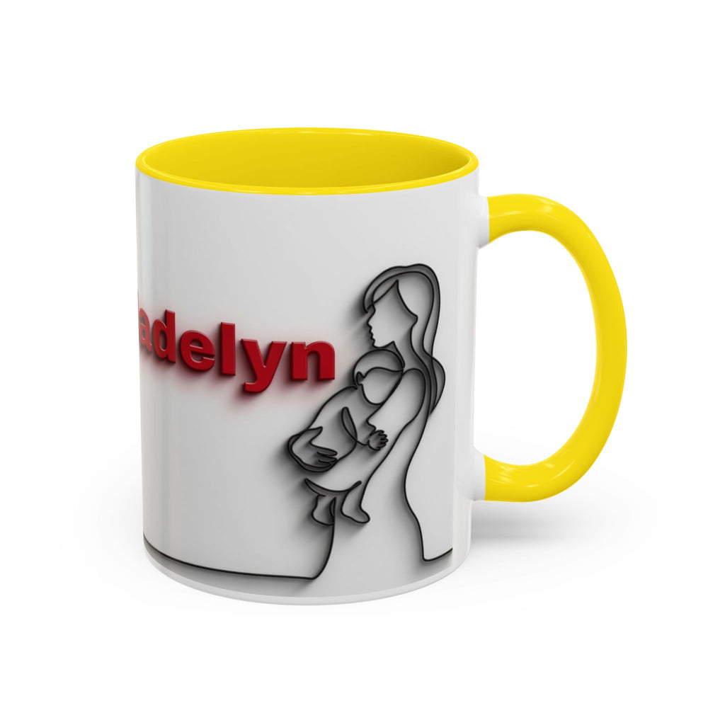 Custom Accent Coffee Mug - Perfect Gift for Moms, Personalized Mug, Valentines Day Gift, Unique Coffee Cup, Mother's Day