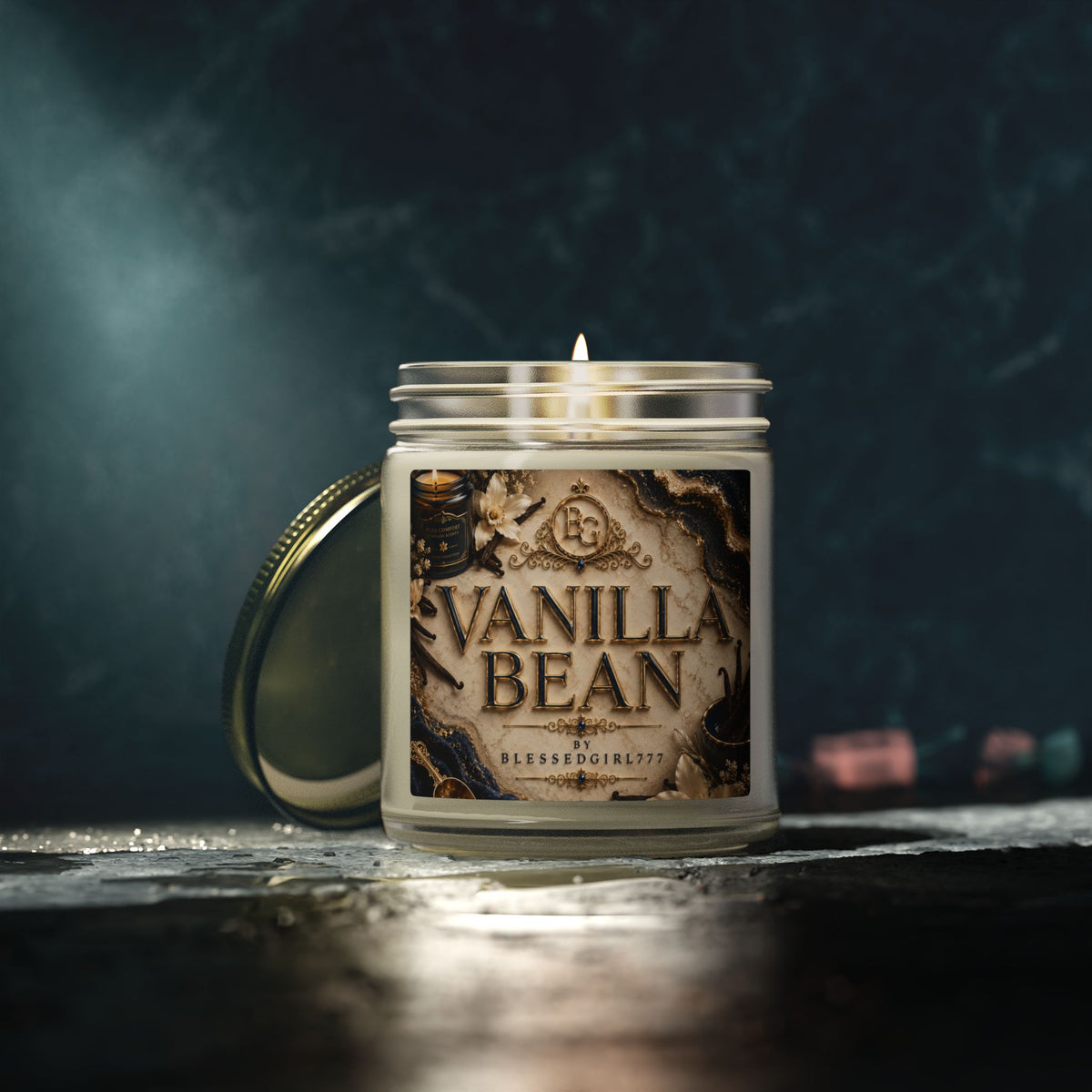 Vanilla Bean Coconut-Apricot Wax Candle (4oz & 9oz)