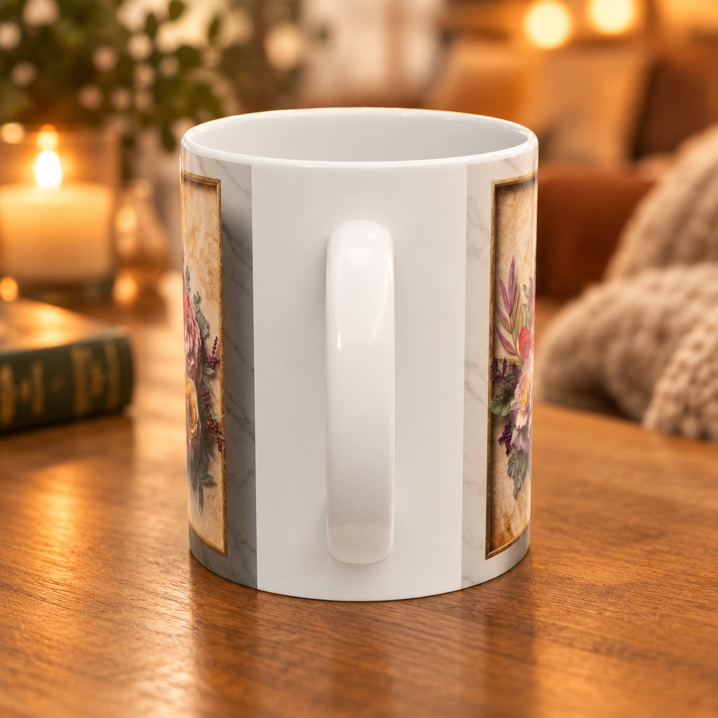 Happy Mother's Day Floral Wreath Mug | Ceramic 11oz & 15oz