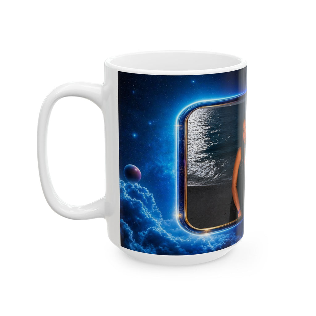 Neon Cloud Photo Mug | Ceramic Photo Frame Mug