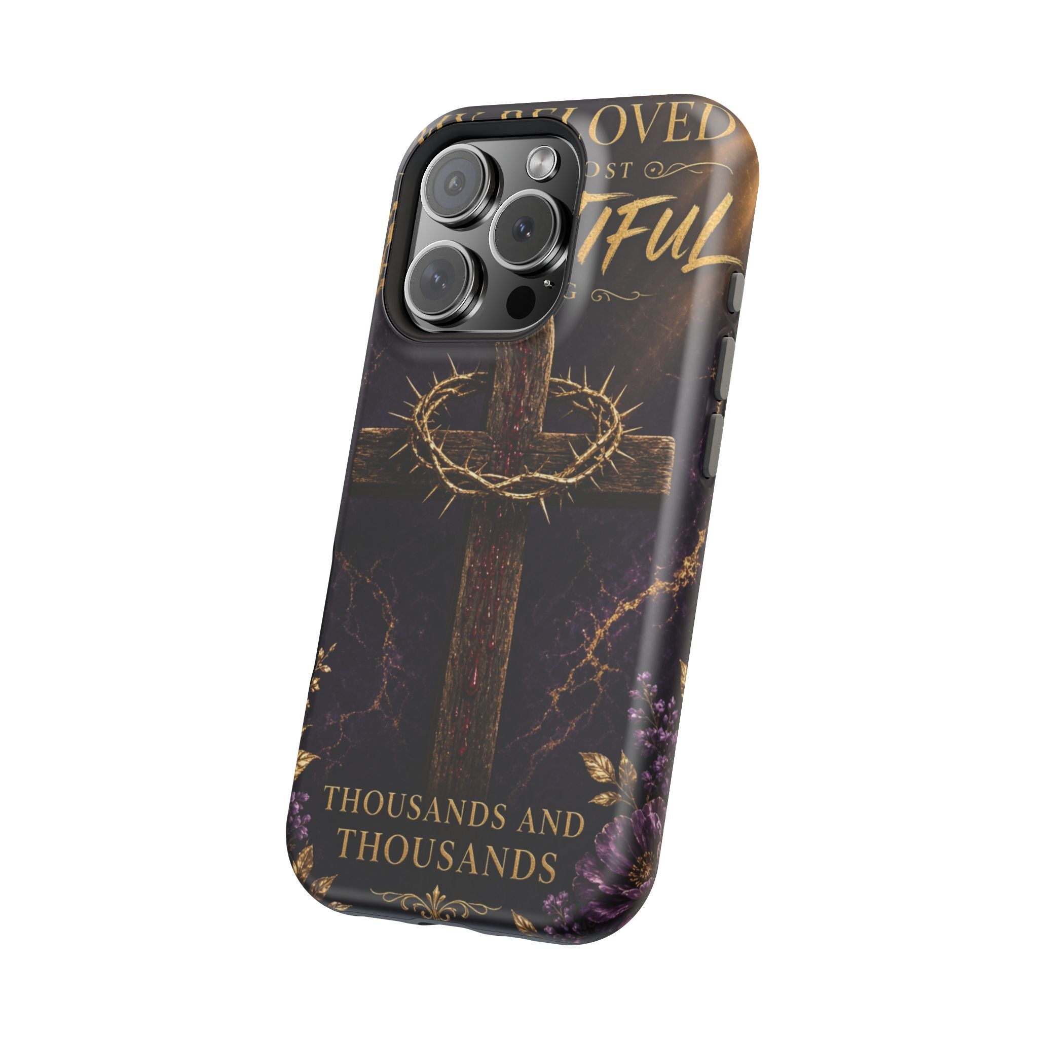 Christian Cross Magnetic Impact-Resistant Phone Case — "Beloved Most Beautiful" Scripture Design