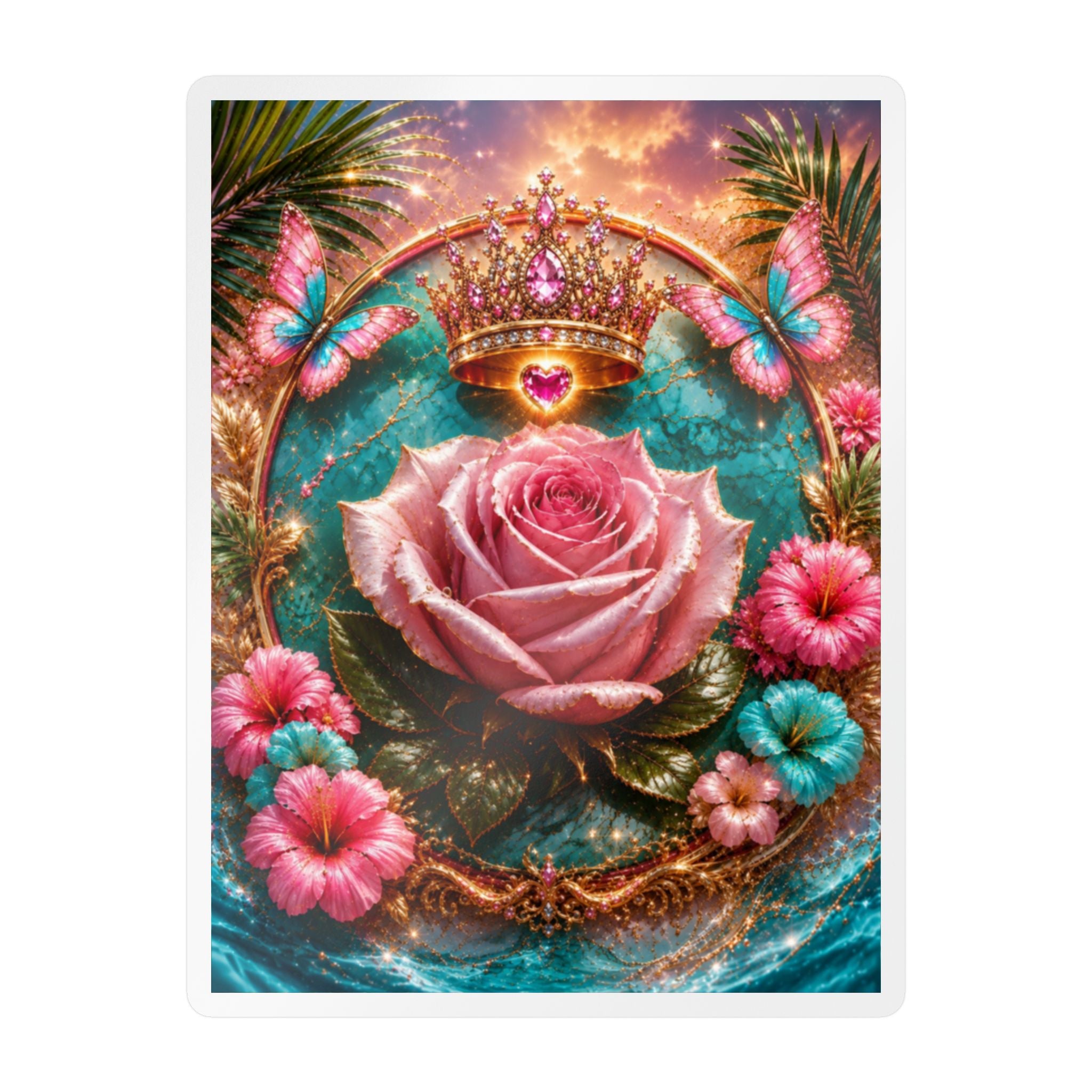 Royal Rose Kiss-Cut Vinyl Sticker