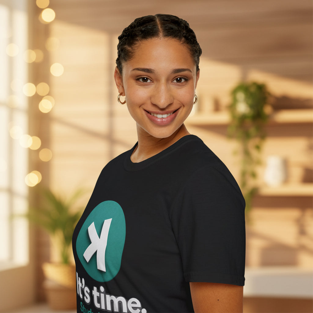 It's Time Kaspa T-Shirt — Crypto Logo Tee