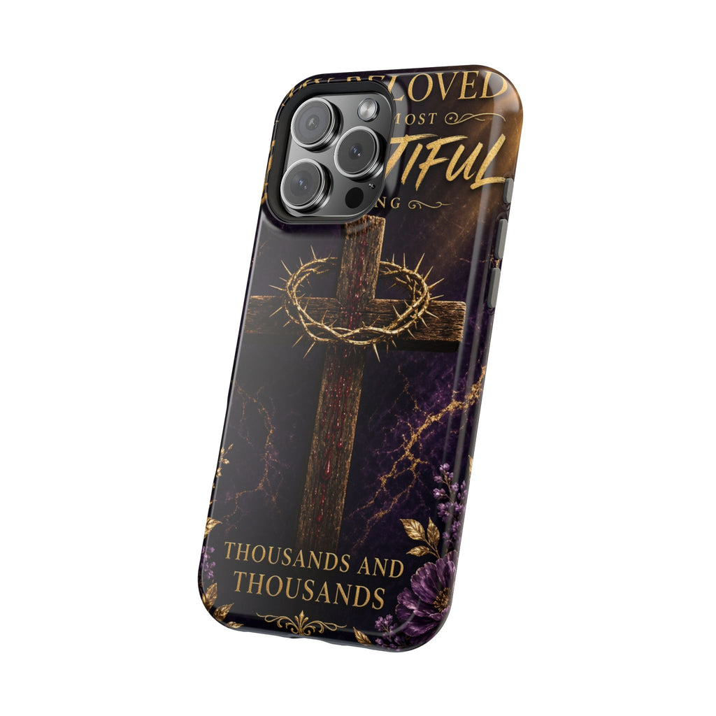 Christian Cross Magnetic Impact-Resistant Phone Case — "Beloved Most Beautiful" Scripture Design