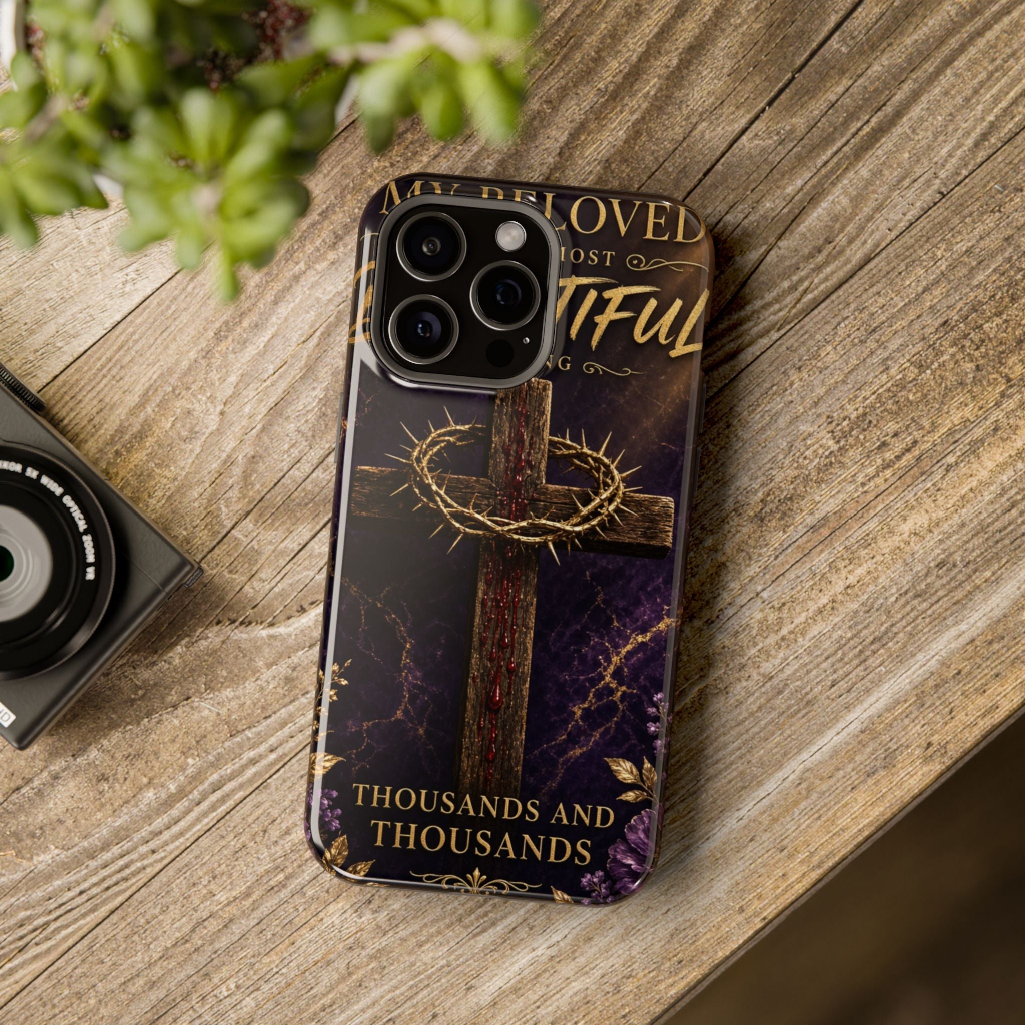 Christian Cross Magnetic Impact-Resistant Phone Case — "Beloved Most Beautiful" Scripture Design