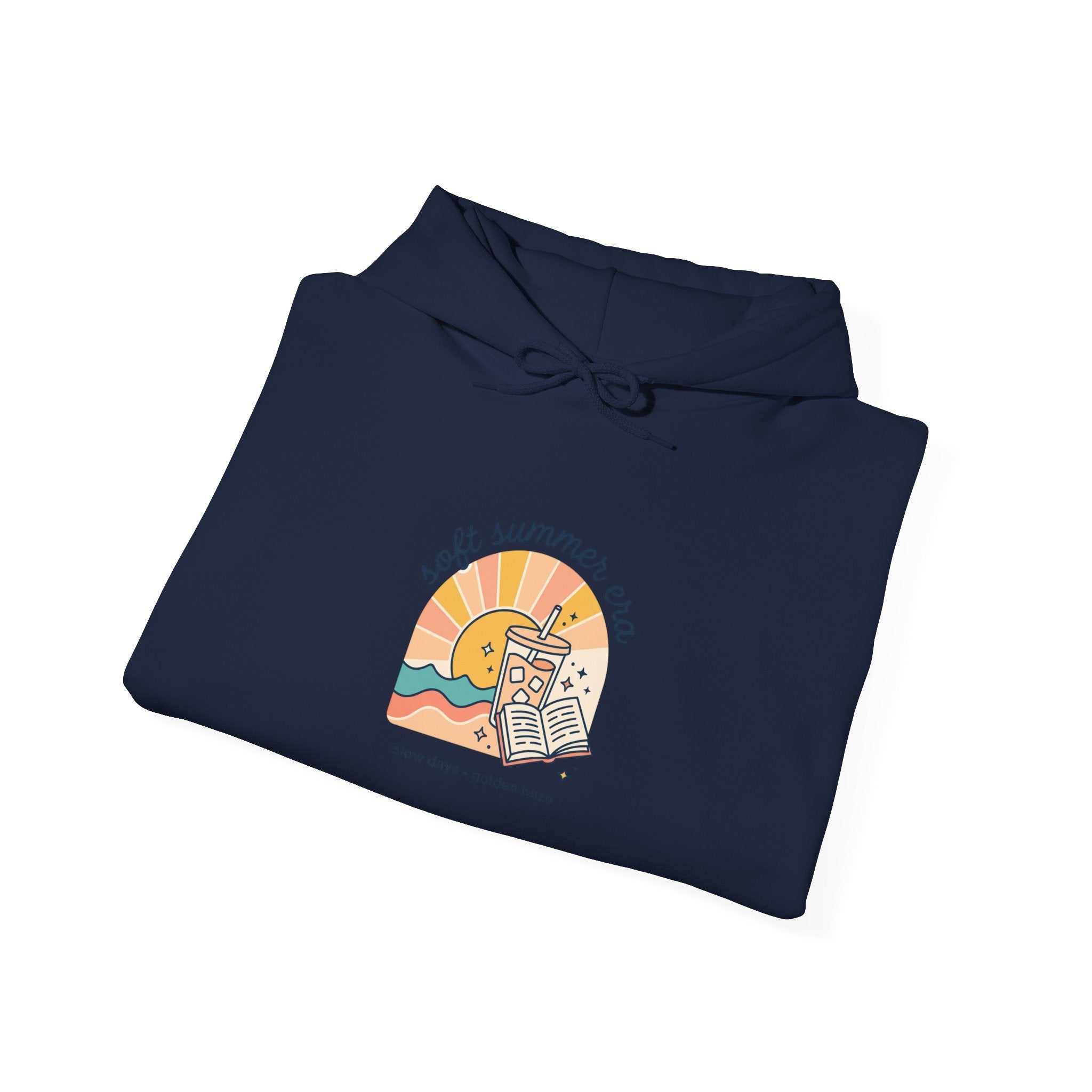 Sunny Retro Beach Scene Hoodie | summer aesthetic, coastal vibes