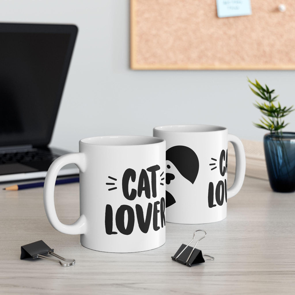 Cat Lover Coffee Mug | Cute Paw Print Design, Perfect Gift for Cat Mom & Cat Dad, 11oz & 15oz