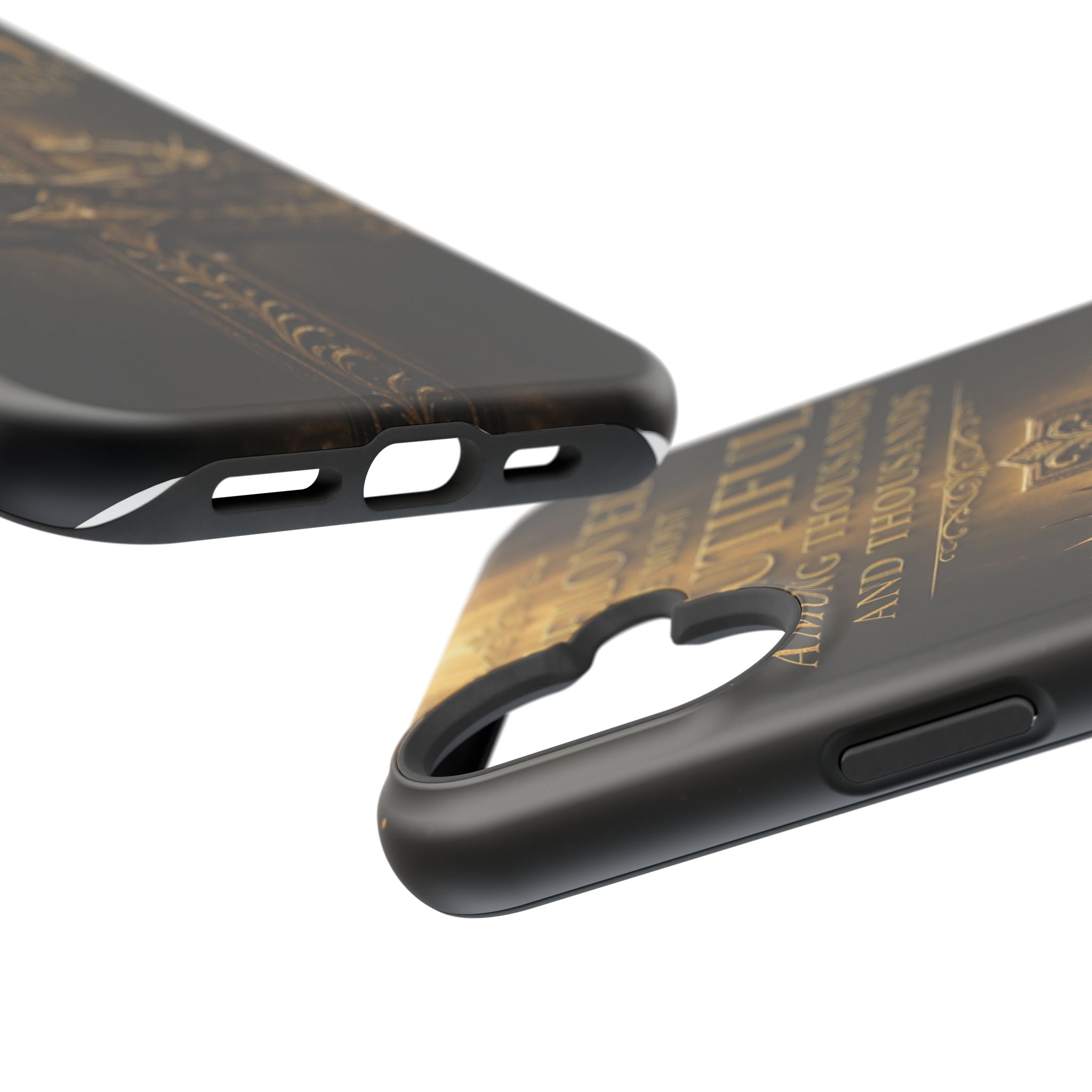 Magnetic Impact-Resistant Phone Case — "Most Beautiful" Cross with Crown of Thorns