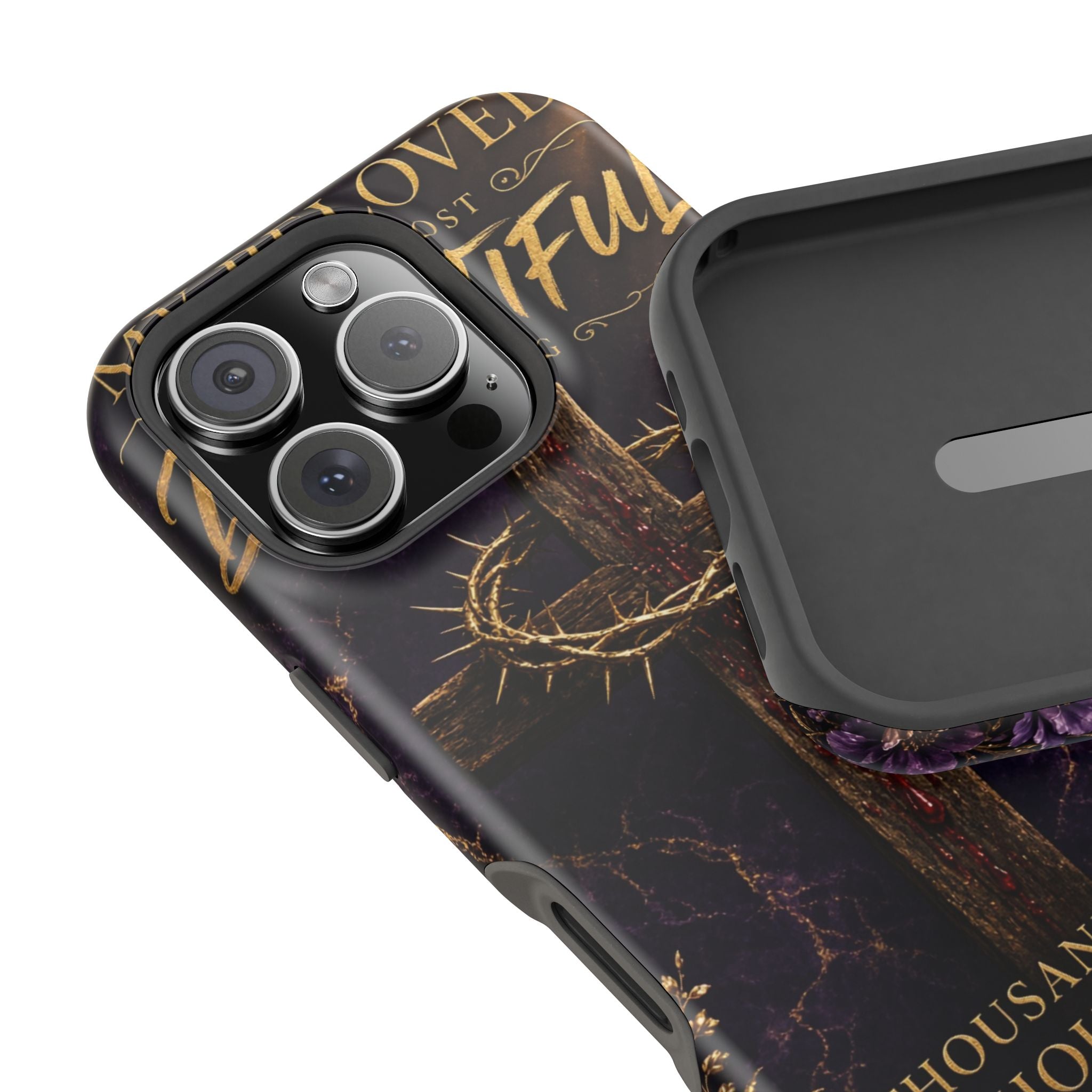 Christian Cross Magnetic Impact-Resistant Phone Case — "Beloved Most Beautiful" Scripture Design