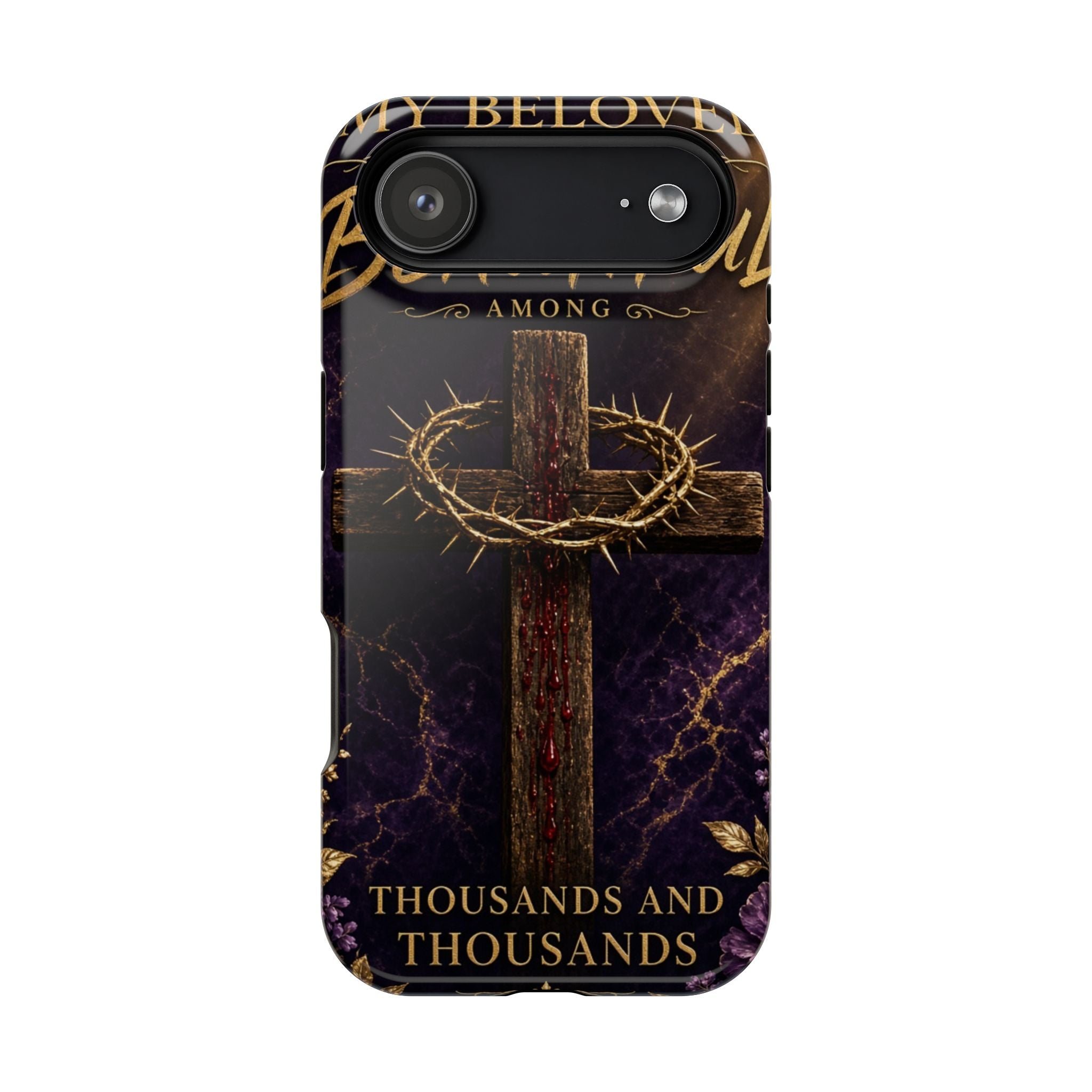 Christian Cross Magnetic Impact-Resistant Phone Case — "Beloved Most Beautiful" Scripture Design