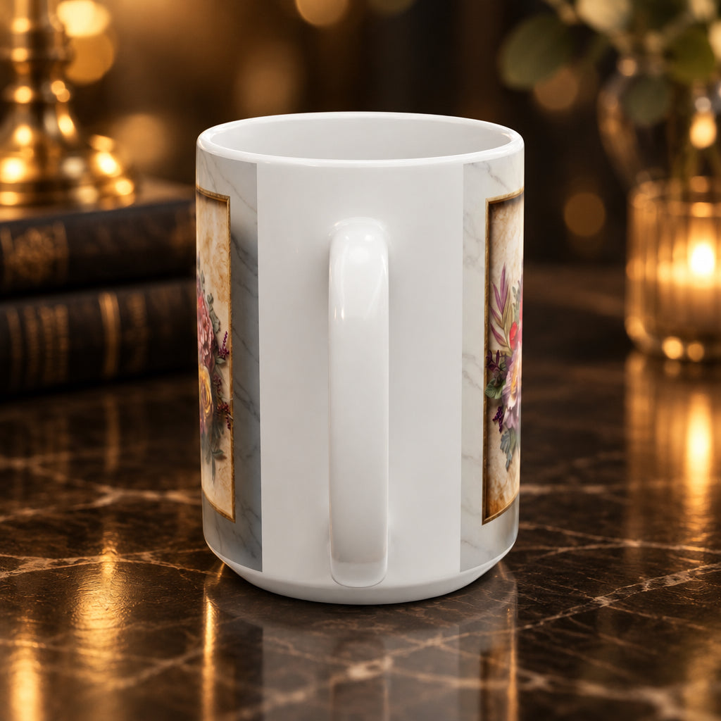 Happy Mother's Day Floral Wreath Mug | Ceramic 11oz & 15oz