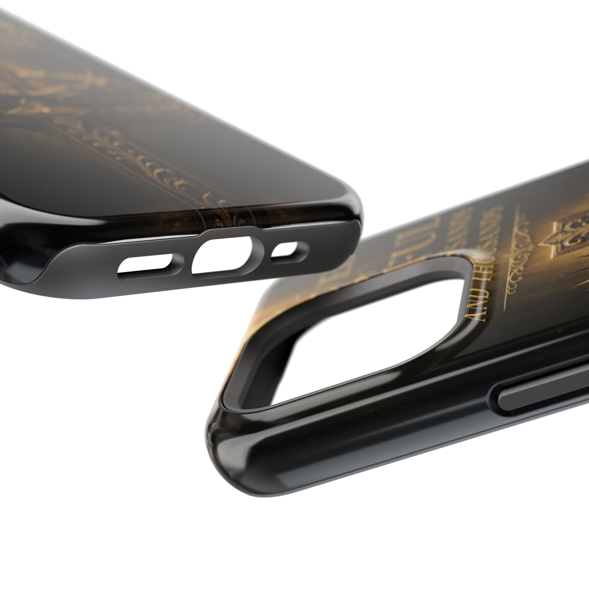 Magnetic Impact-Resistant Phone Case — "Most Beautiful" Cross with Crown of Thorns