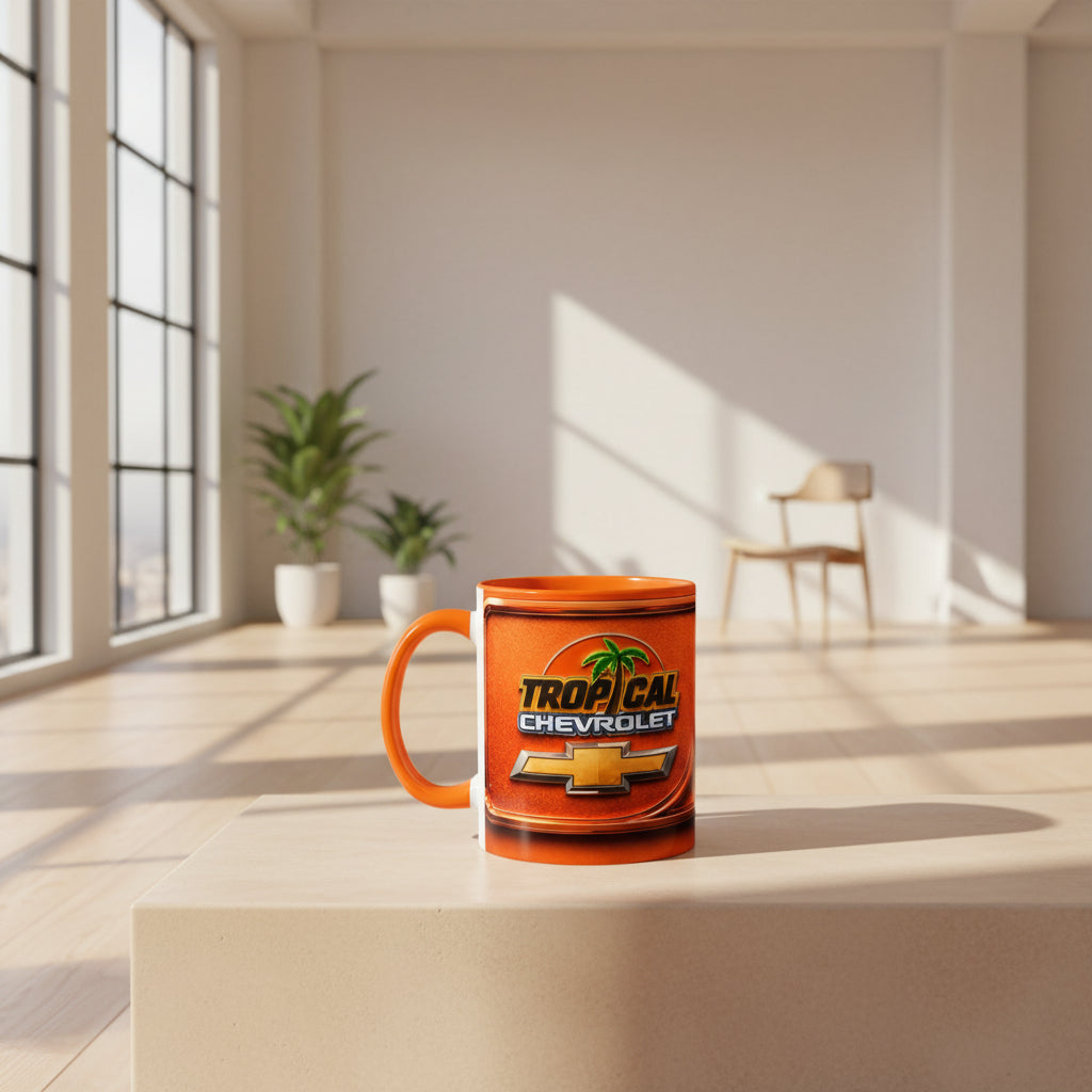 Personalized Karina Coffee Mug – Red Accent Ceramic Mug (11/15oz)
