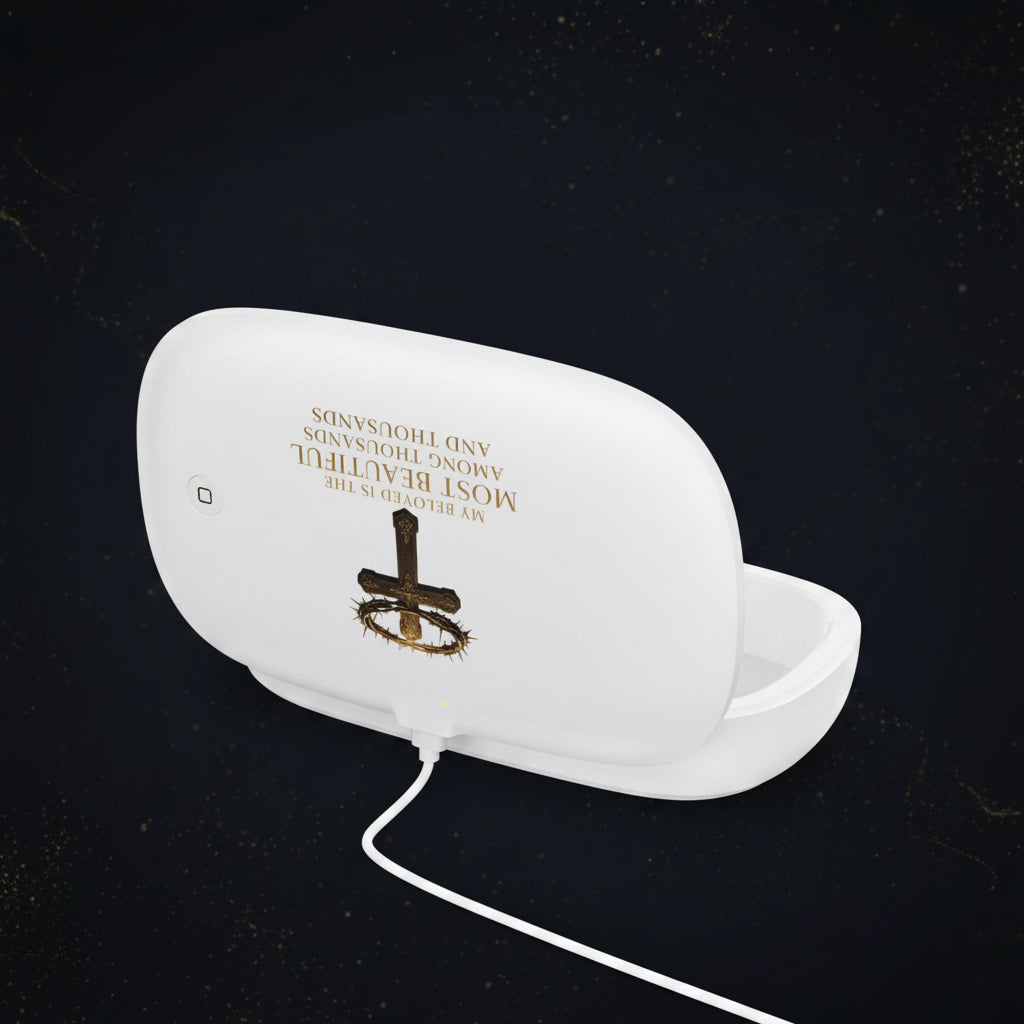 UV Phone Sanitizer & Wireless Charger — "My Beloved Is the Most Beautiful" Religious Design