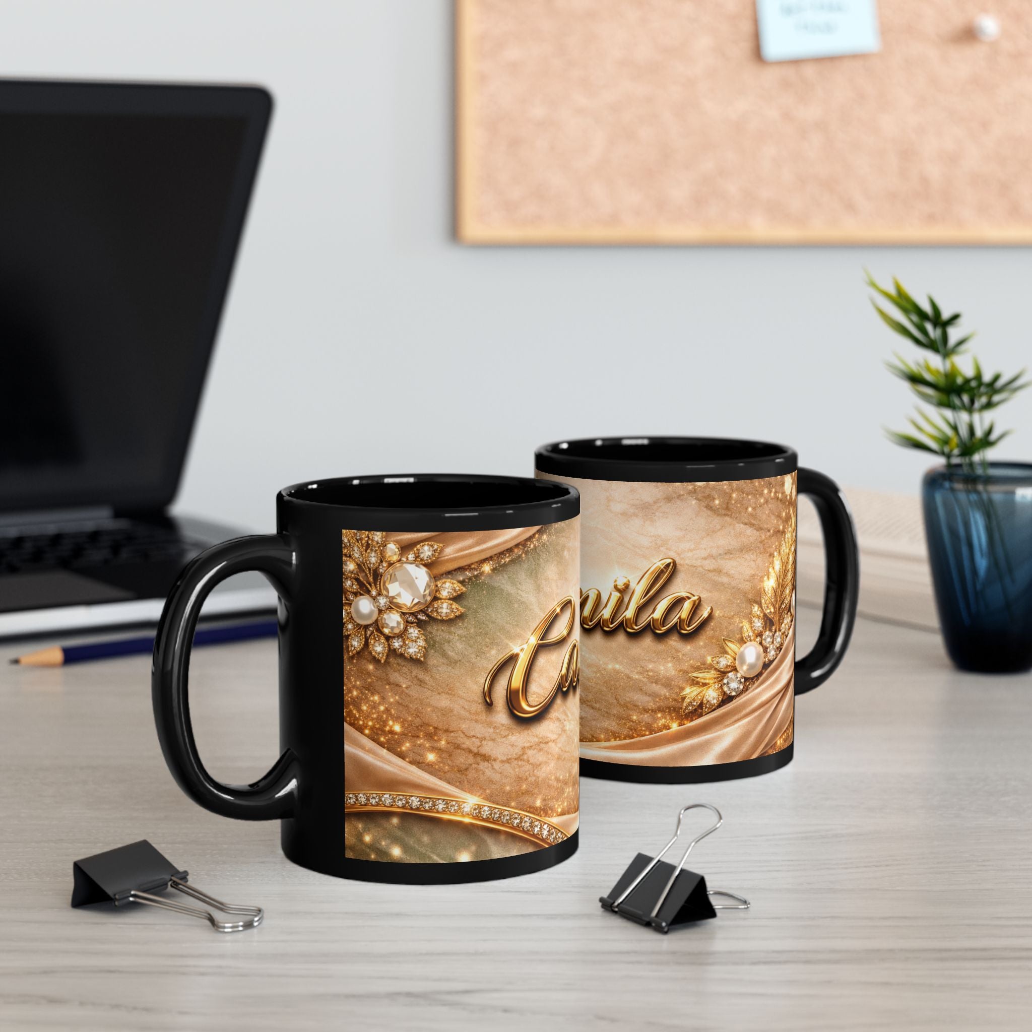 Golden Edition Mug “Camila” by BLESSDGIRL777