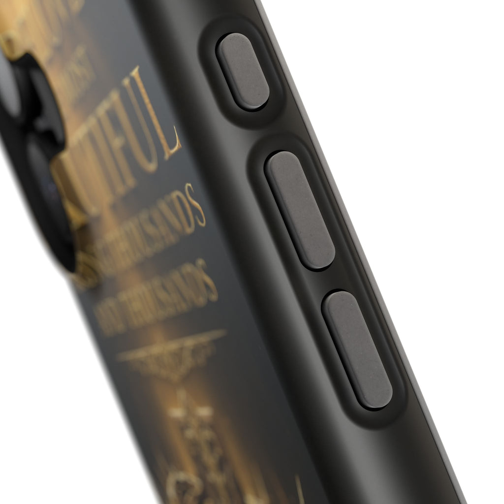 Magnetic Impact-Resistant Phone Case — "Most Beautiful" Cross with Crown of Thorns