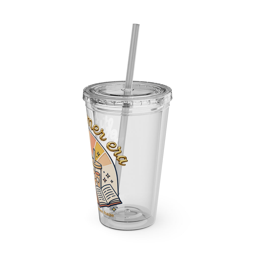 Soft Summer sunset beach drink illustration Tumbler