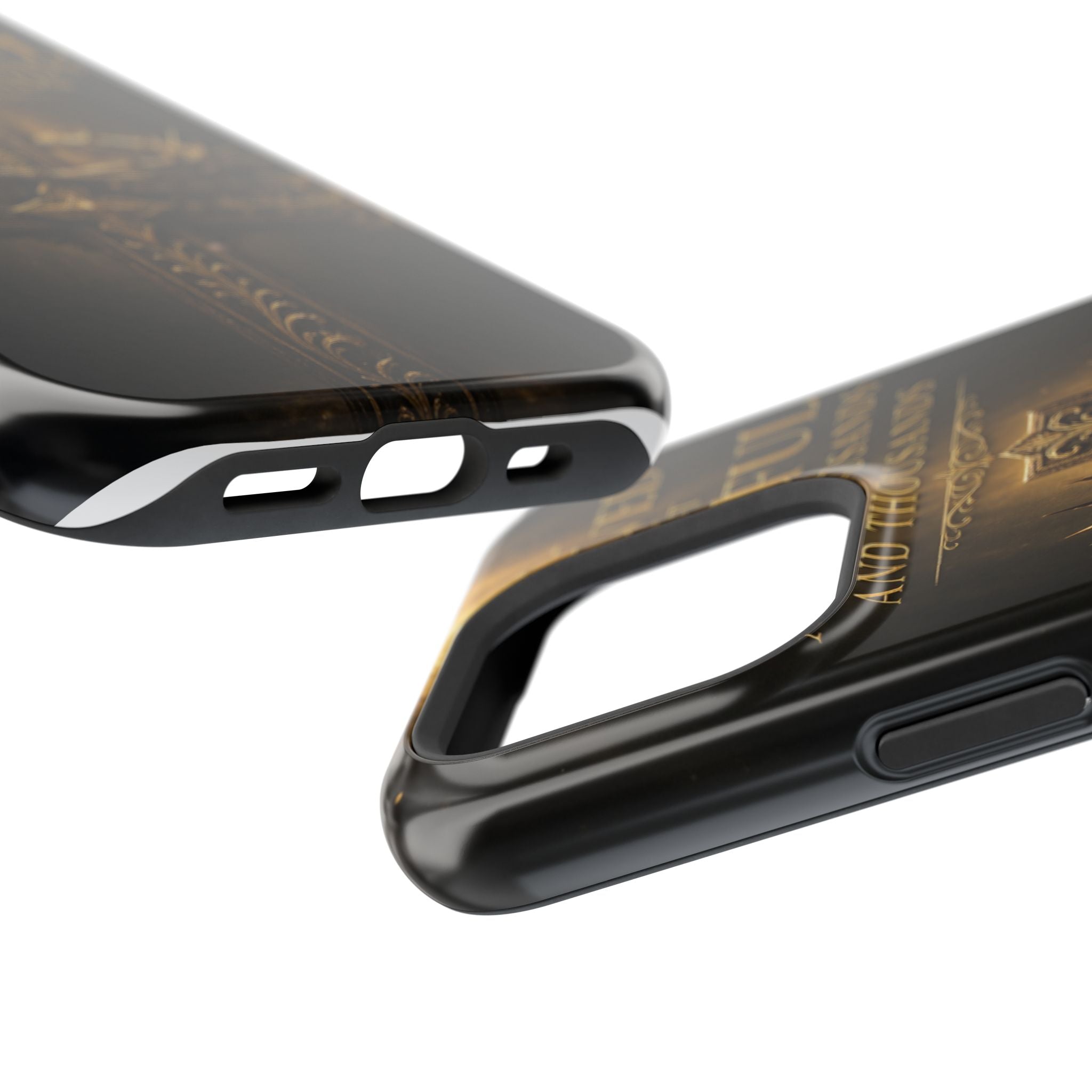 Magnetic Impact-Resistant Phone Case — "Most Beautiful" Cross with Crown of Thorns