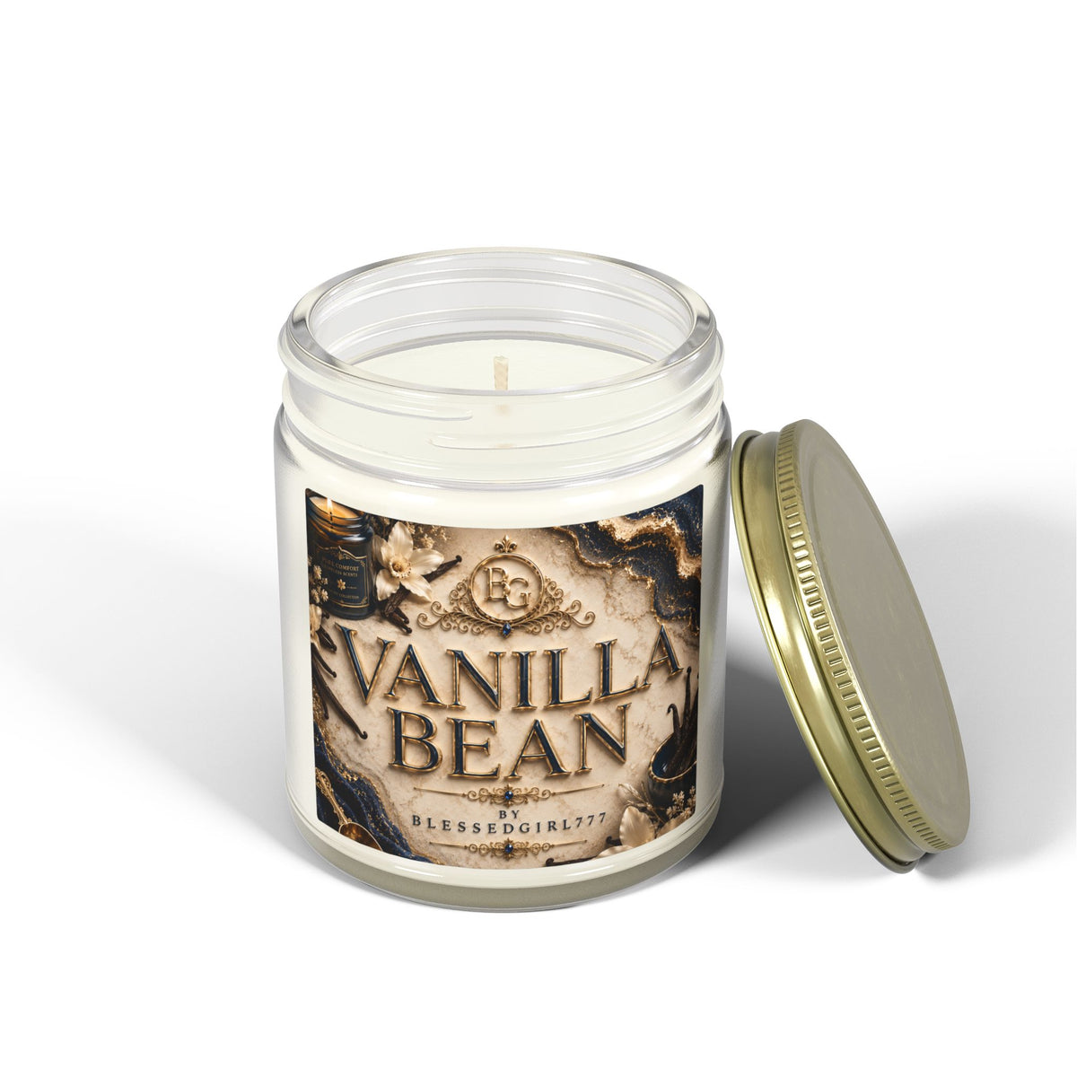 Vanilla Bean Coconut-Apricot Wax Candle (4oz & 9oz)