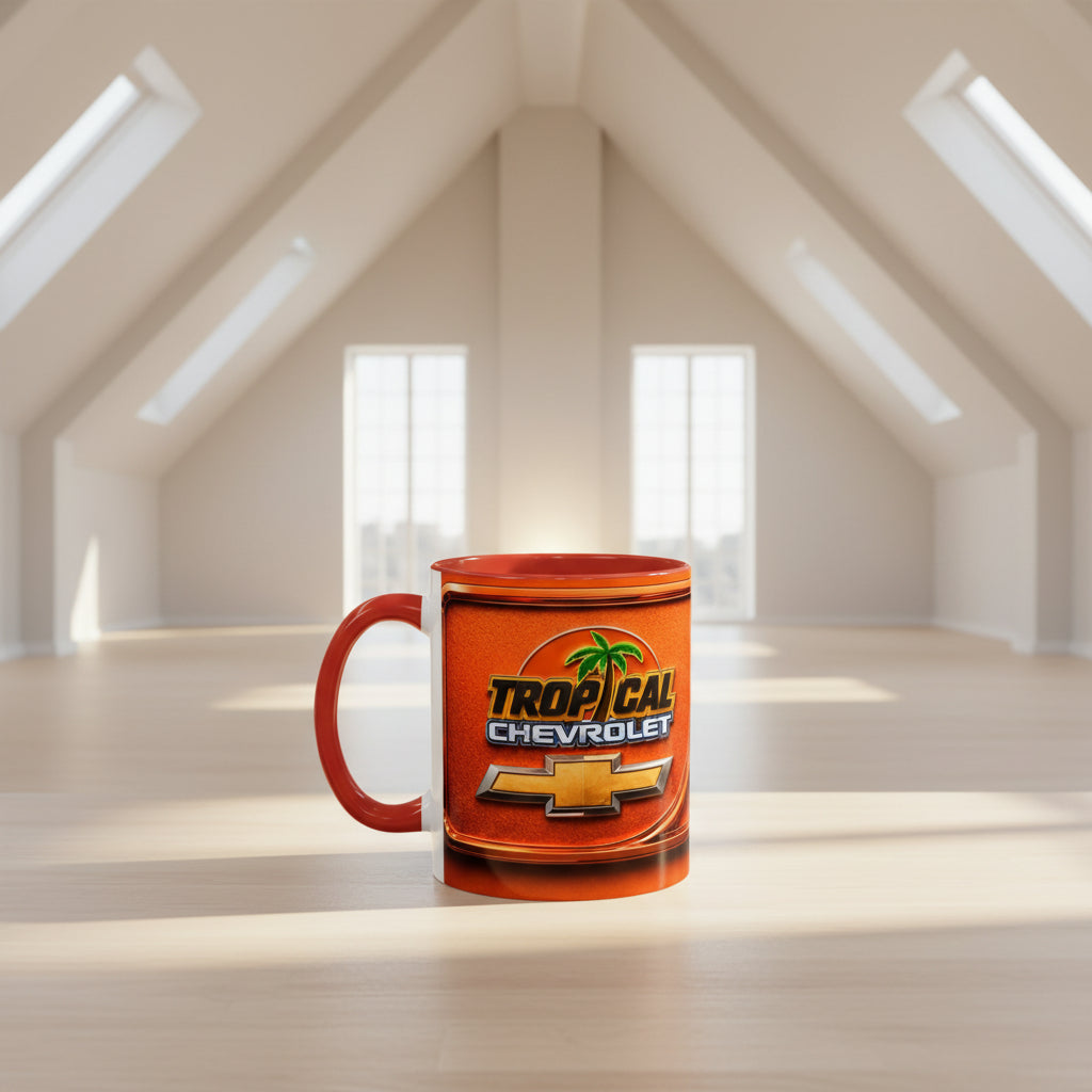 Personalized Karina Coffee Mug – Red Accent Ceramic Mug (11/15oz)