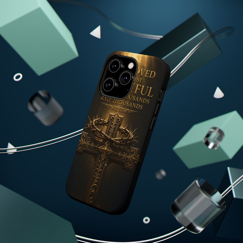 Magnetic Impact-Resistant Phone Case — "Most Beautiful" Cross with Crown of Thorns