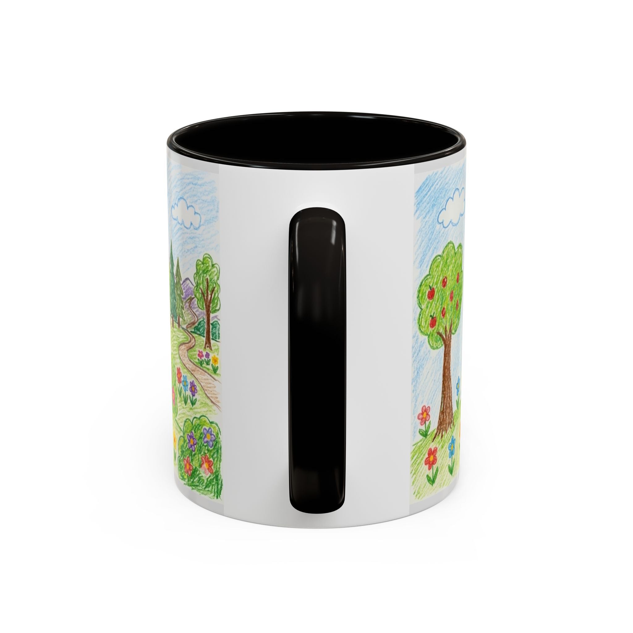 Crayon Family Home Drawing Mug | Colorful Ceramic Coffee Cup