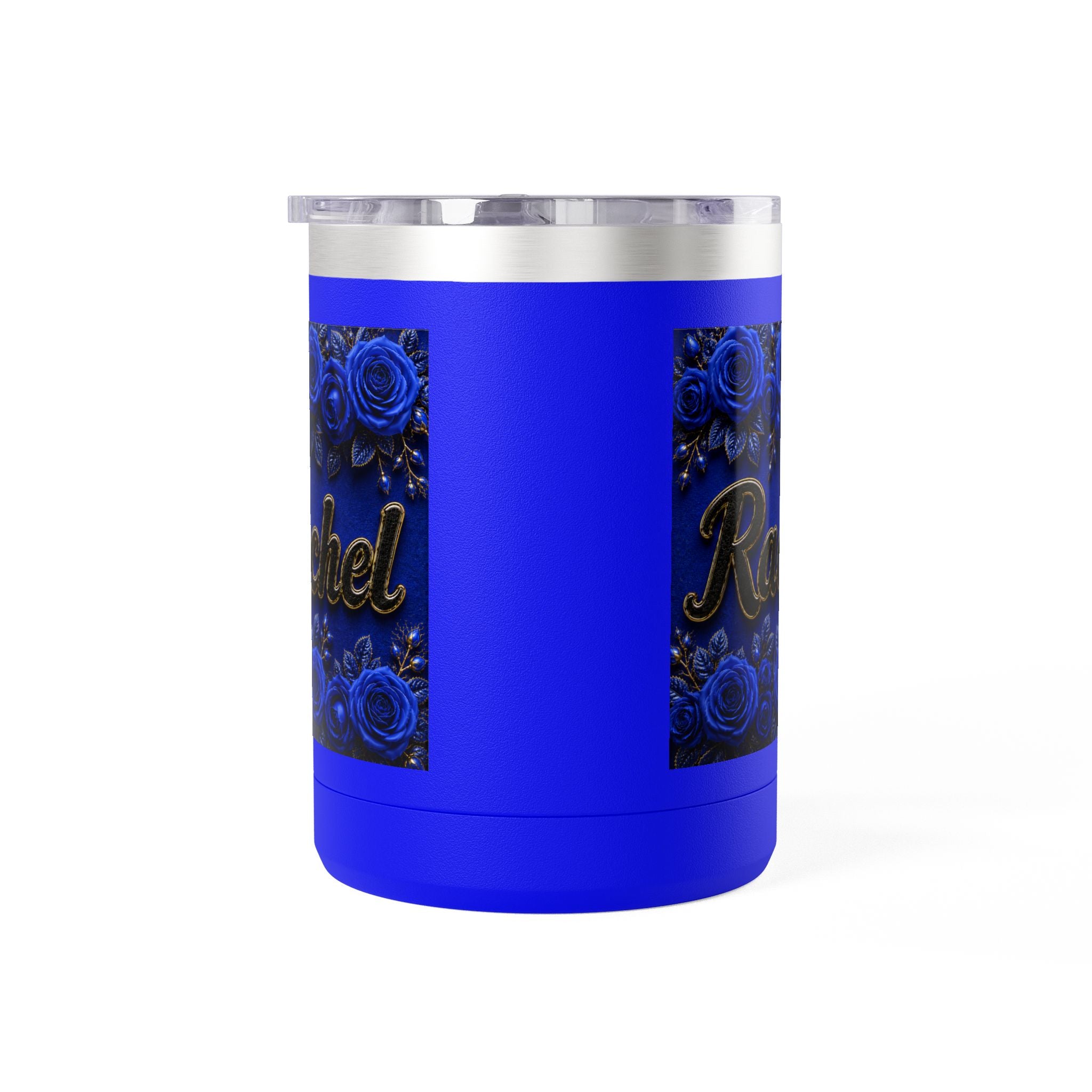 Personalized Rachel Floral 15oz Travel Mug — Insulated Coffee Tumbler