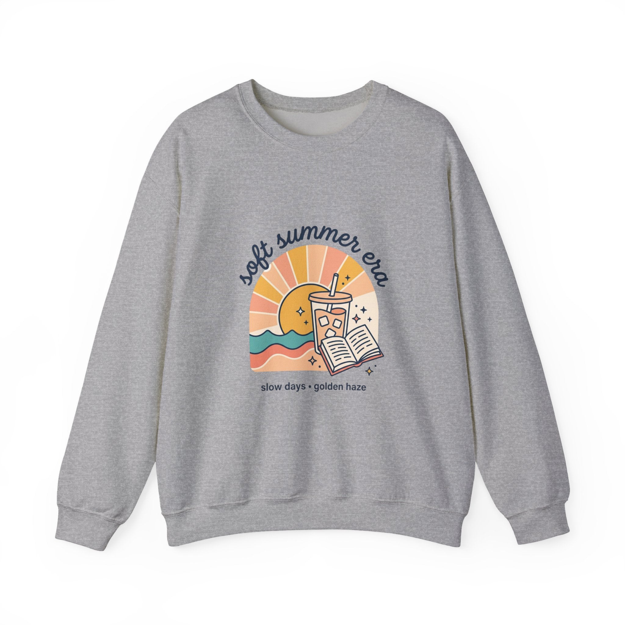 soft summer tea sweatshirt | summer aesthetic, pastel coastal vibes