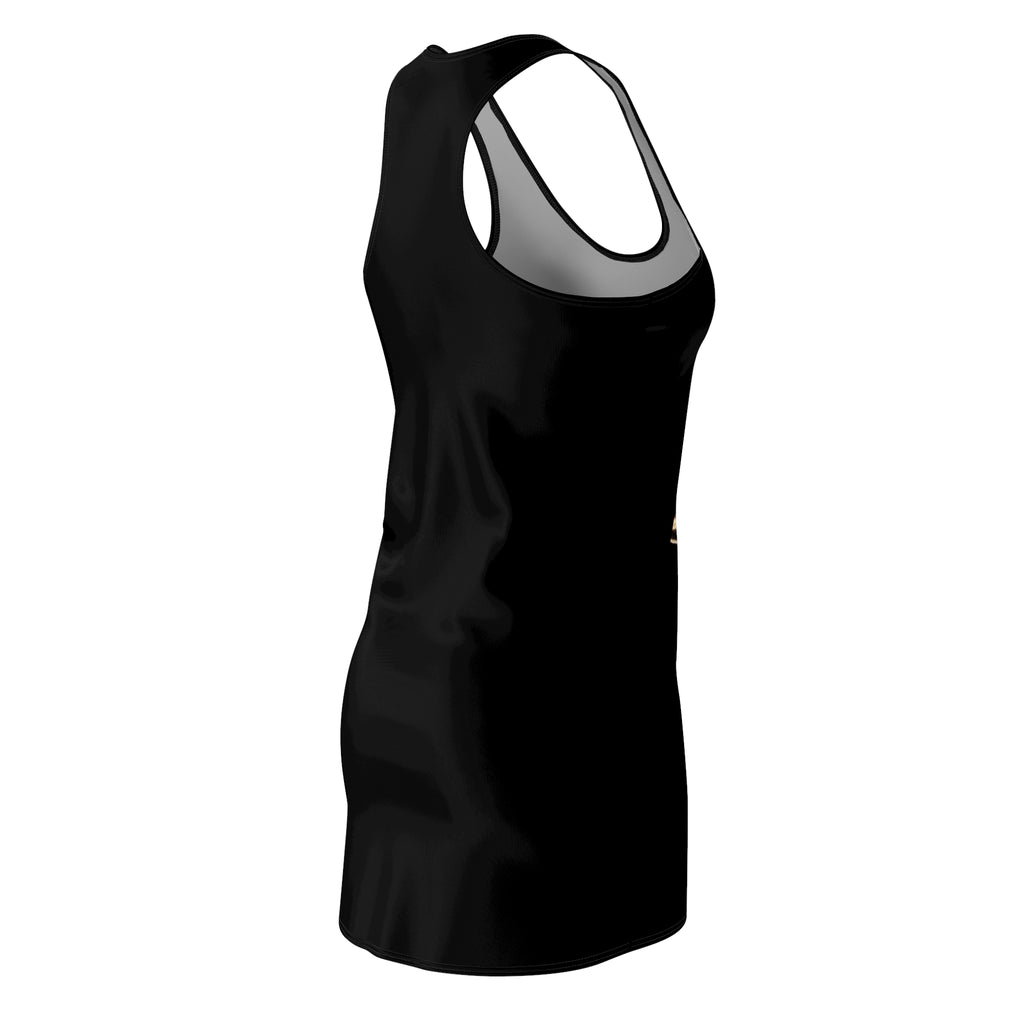 Racerback Dress — "Wear The Roar" Leopard Print Graphic